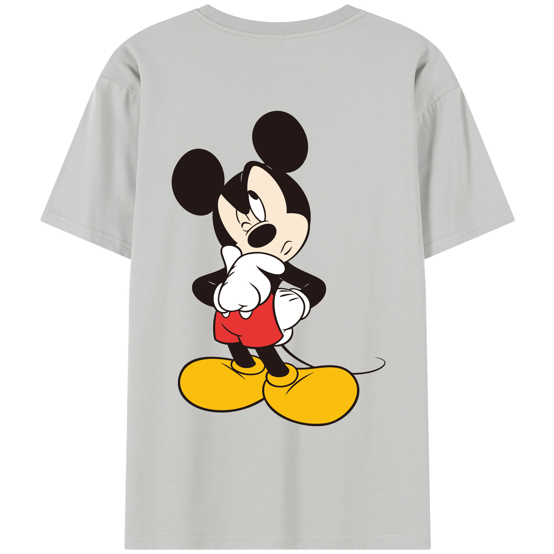 （画像用） ミッキーマウス Mickey Mouse レディース半袖Tシャツ(バックプリント)