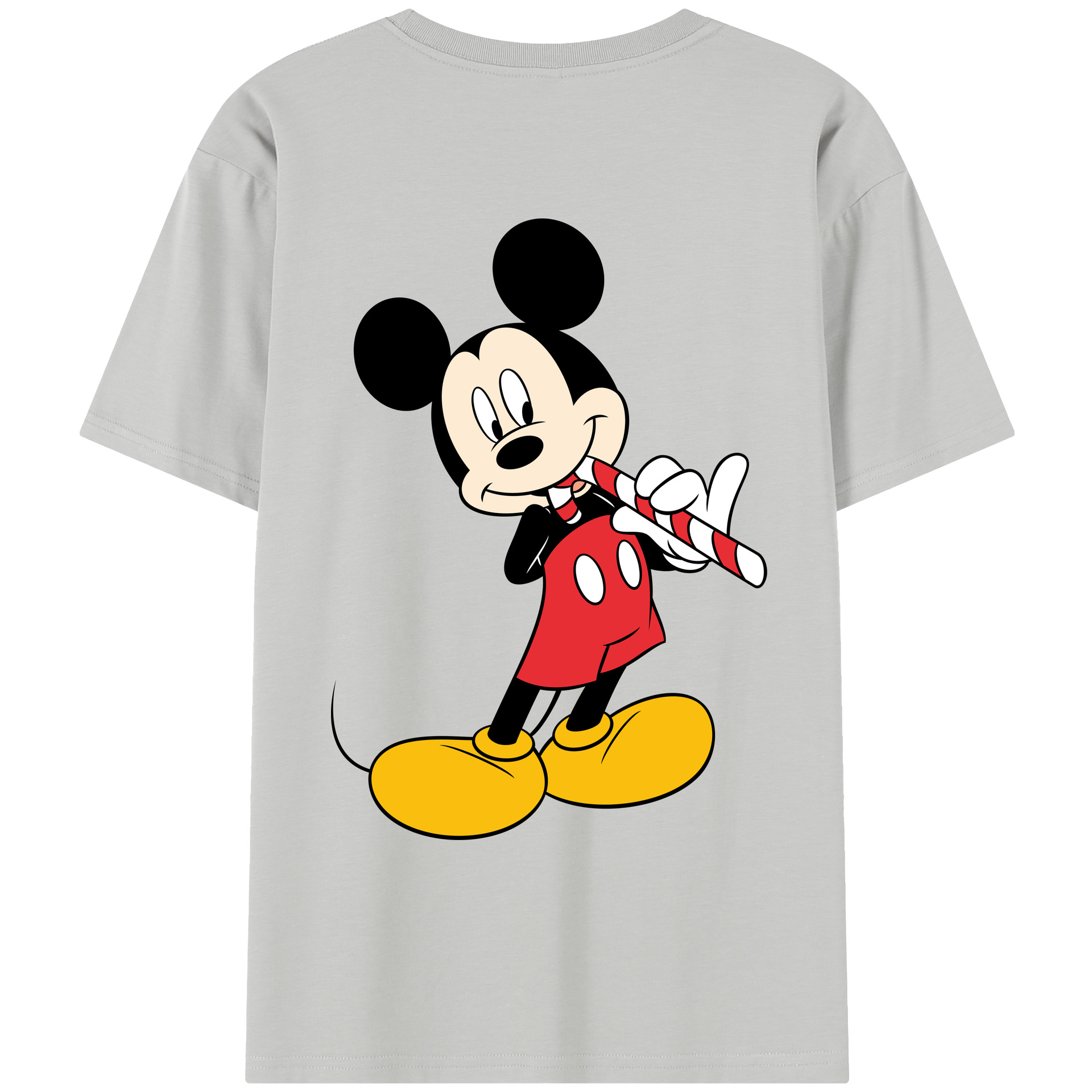 （画像用） ミッキーマウス Mickey Mouse レディース半袖Tシャツ(バックプリント)