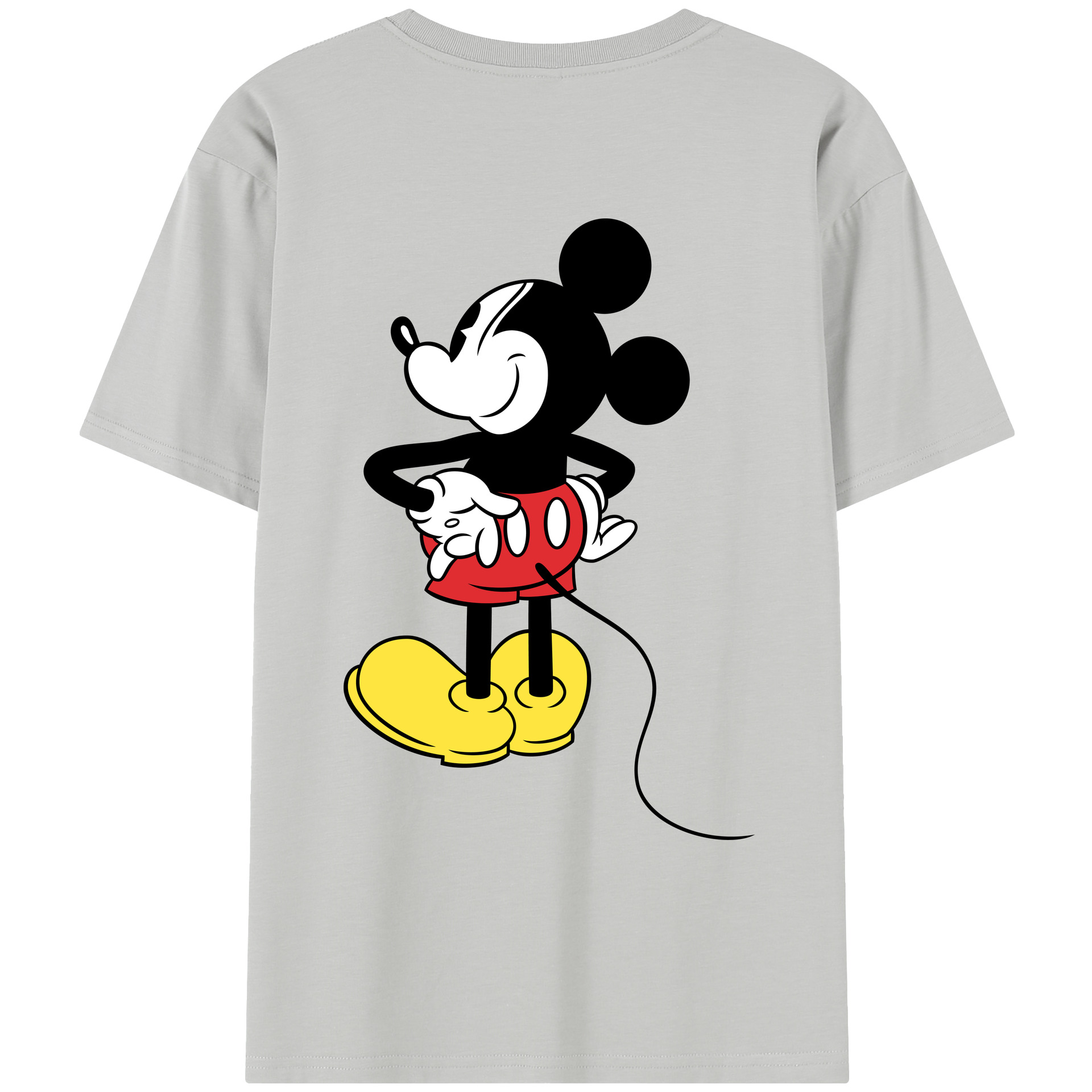 （画像用） ミッキーマウス Mickey Mouse レディース半袖Tシャツ(バックプリント)