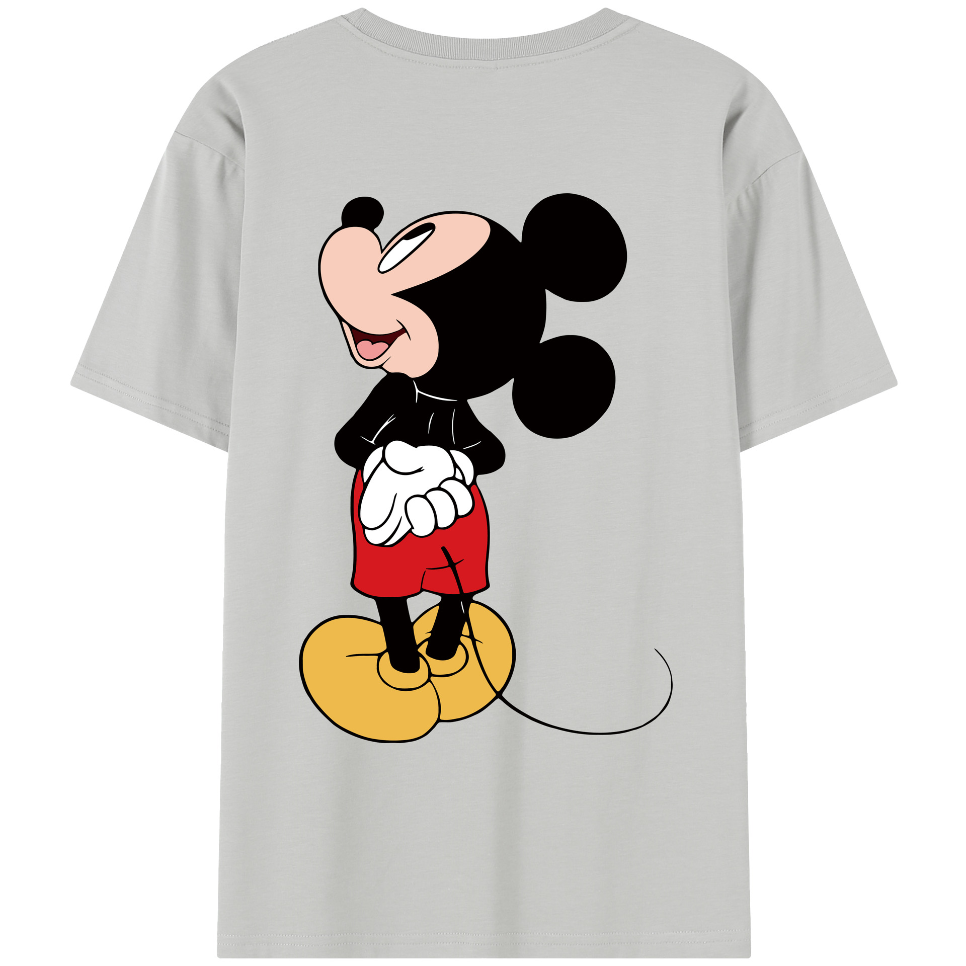 （画像用） ミッキーマウス Mickey Mouse レディース半袖Tシャツ(バックプリント)