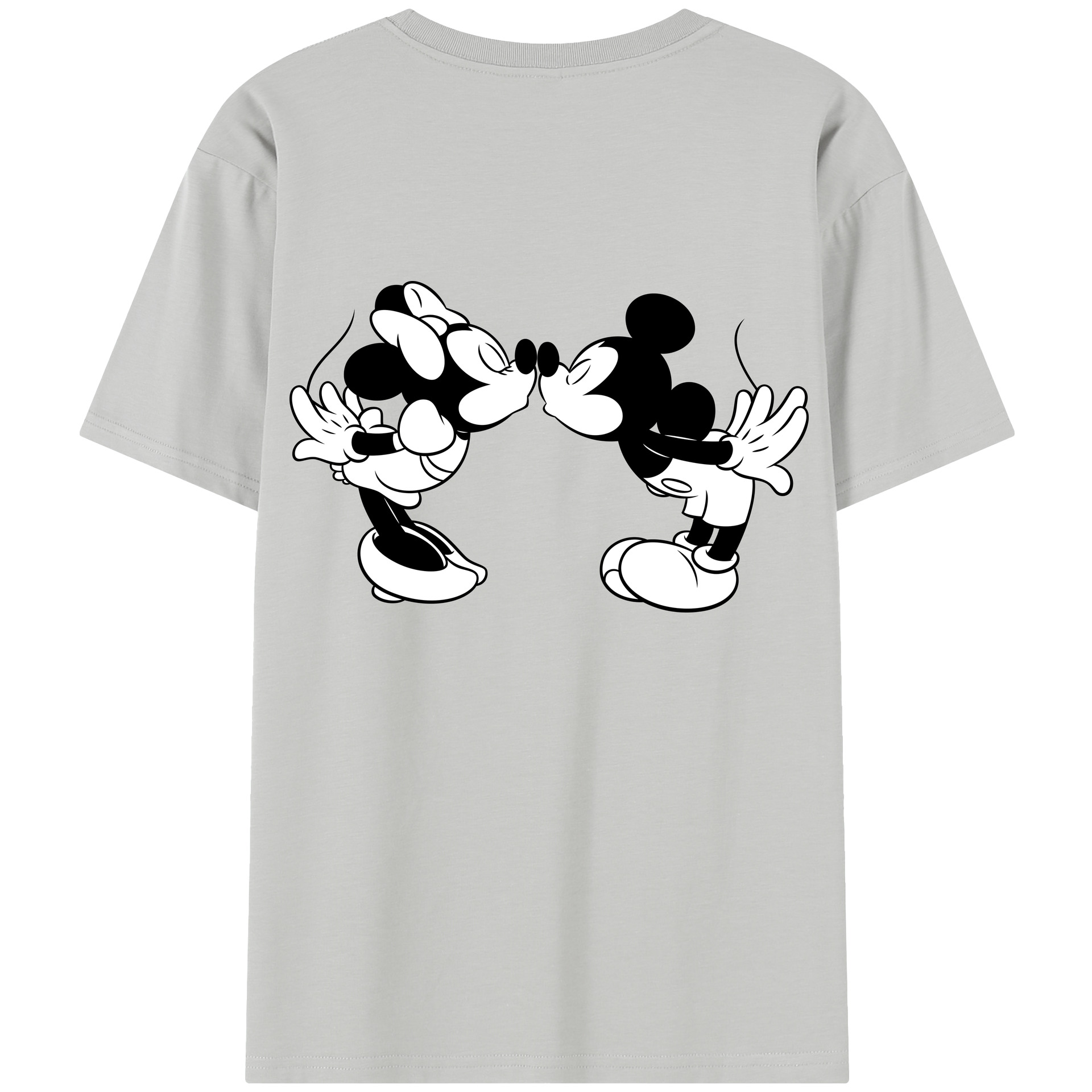 （画像用） ミッキーマウス Mickey Mouse レディース半袖Tシャツ(バックプリント)