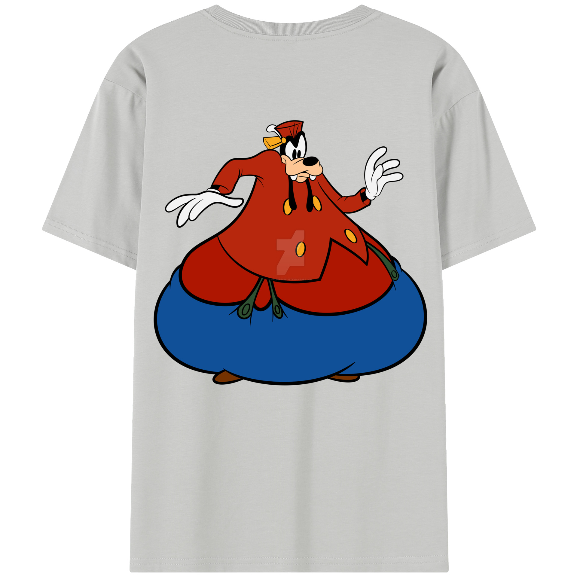 （画像用） ミッキーマウス Mickey Mouse レディース半袖Tシャツ(バックプリント)
