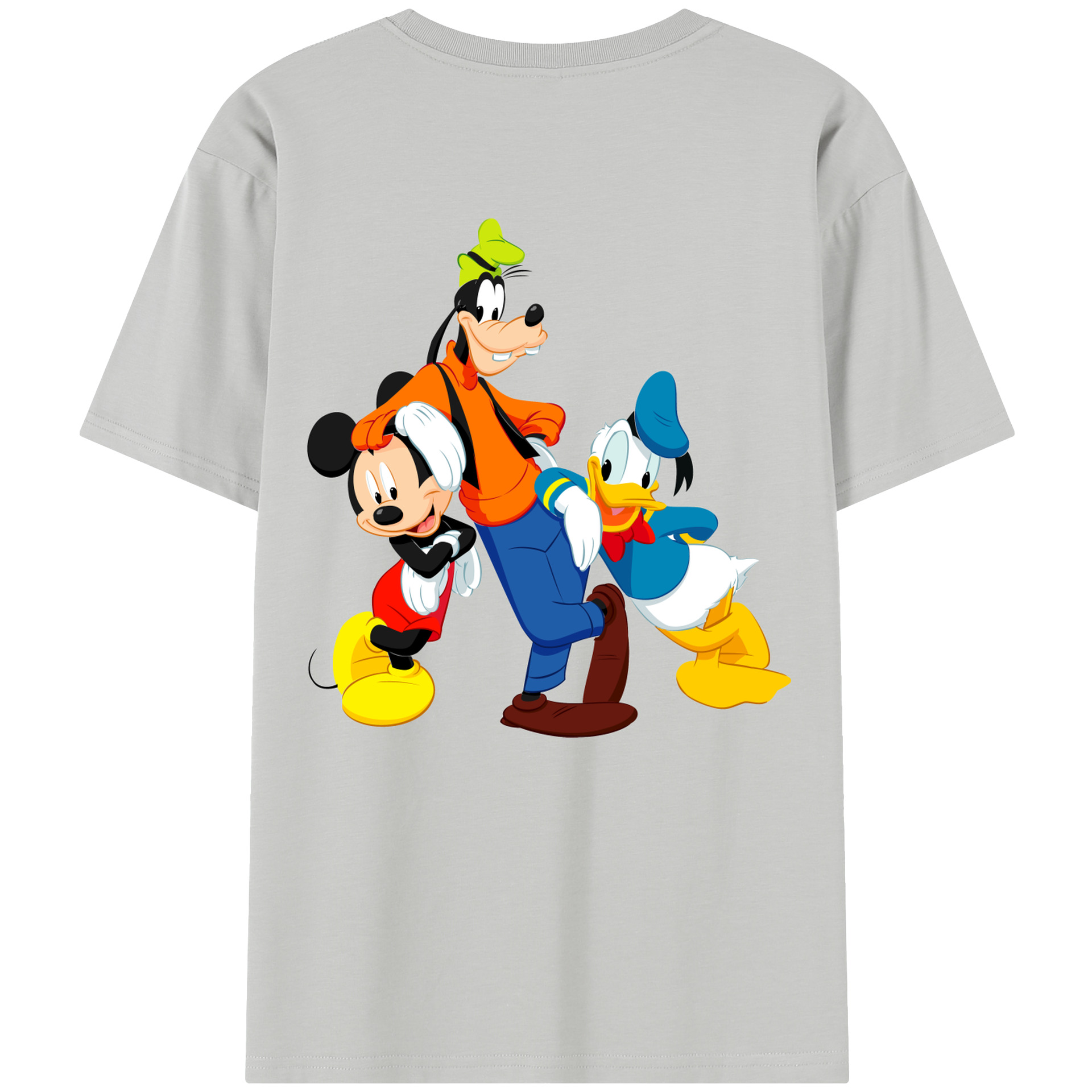 （画像用） ミッキーマウス Mickey Mouse レディース半袖Tシャツ(バックプリント)