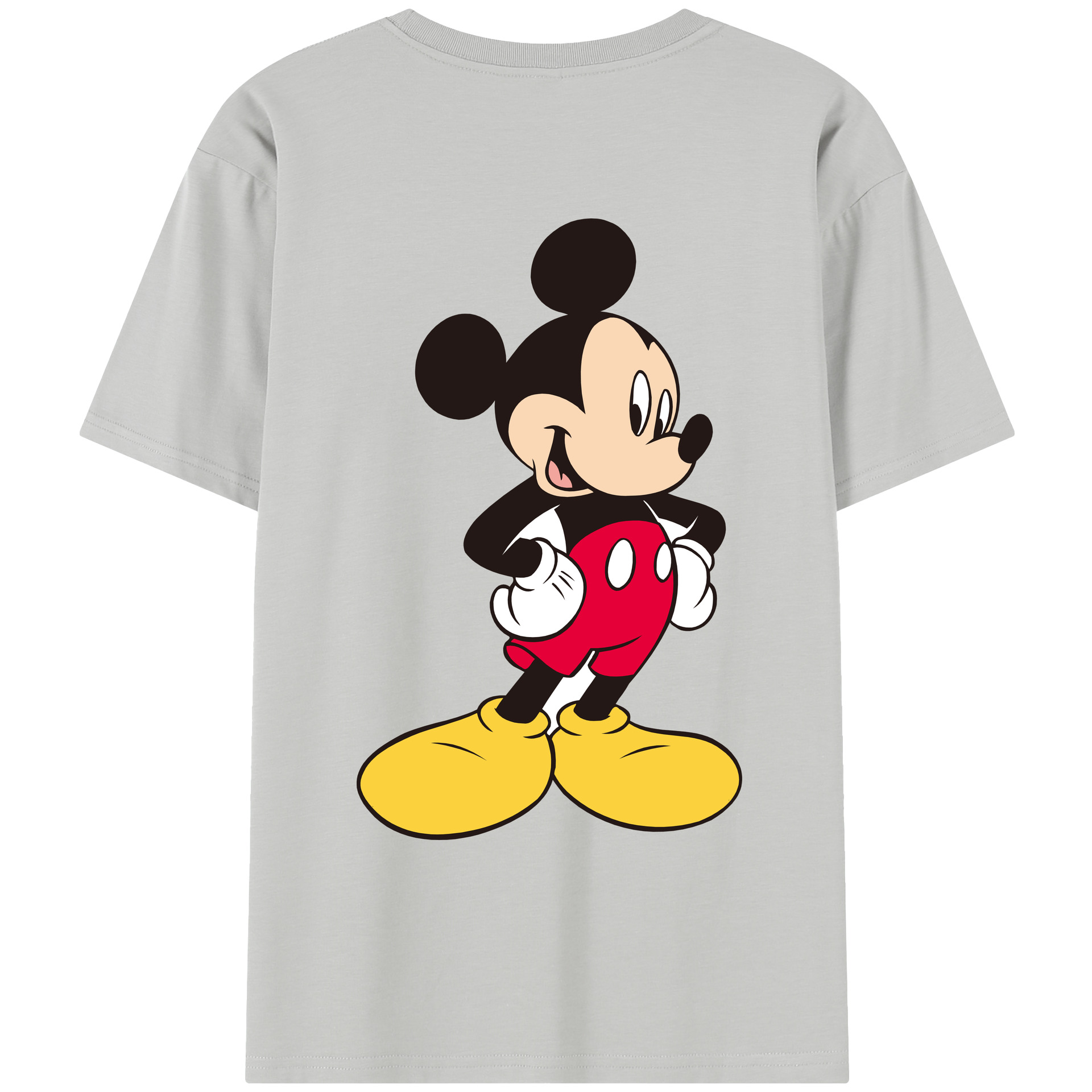 （画像用） ミッキーマウス Mickey Mouse レディース半袖Tシャツ(バックプリント)