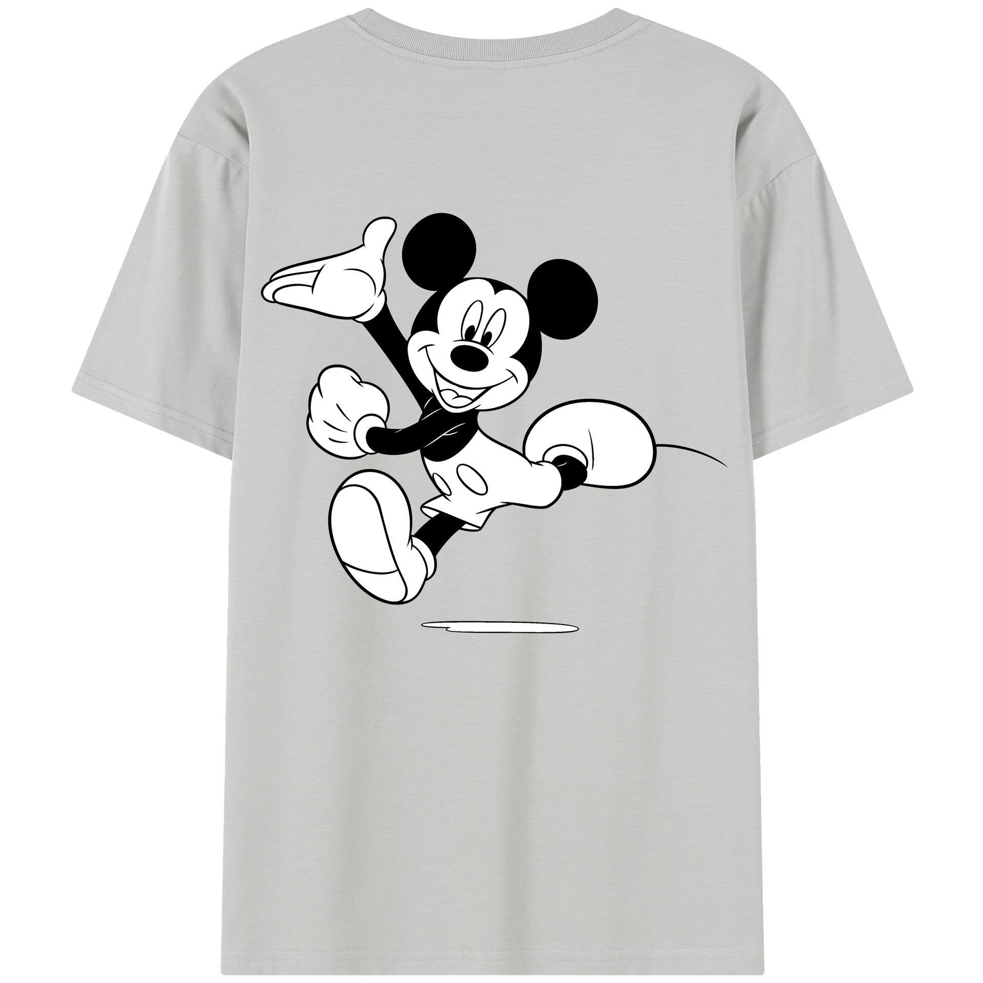 （画像用） ミッキーマウス Mickey Mouse レディース半袖Tシャツ(バックプリント)