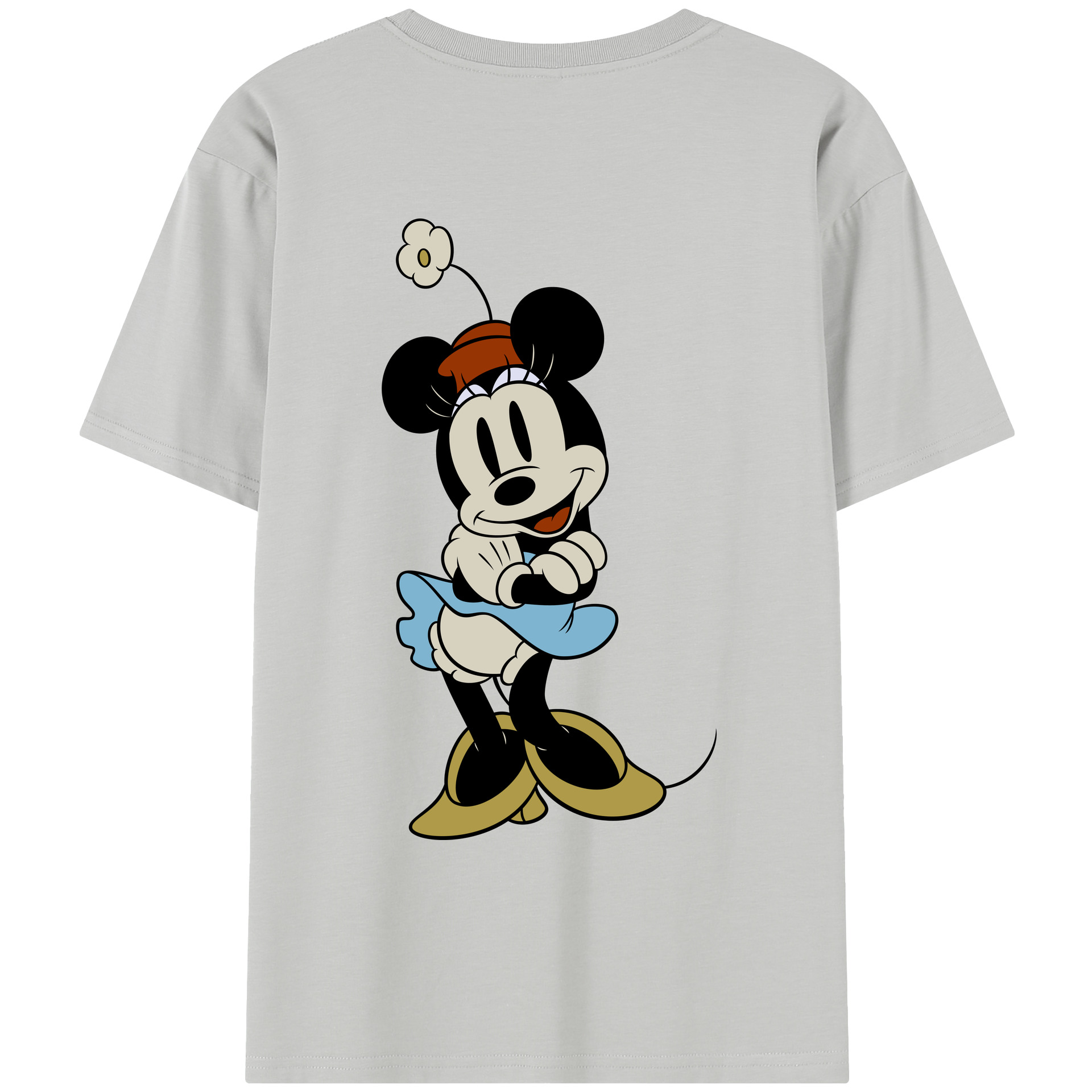 （画像用） ミッキーマウス Mickey Mouse レディース半袖Tシャツ(バックプリント)