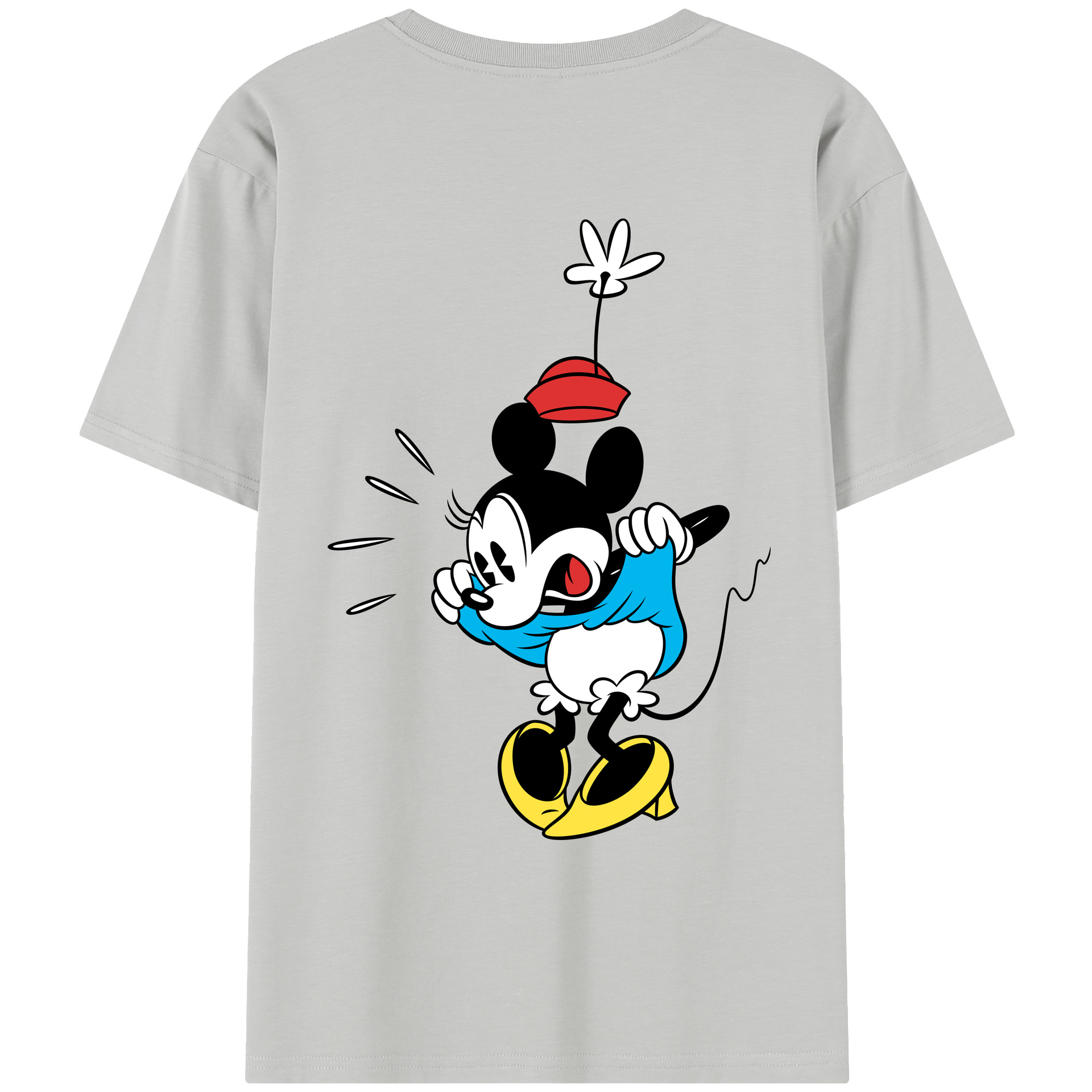 （画像用） ミッキーマウス Mickey Mouse レディース半袖Tシャツ(バックプリント)