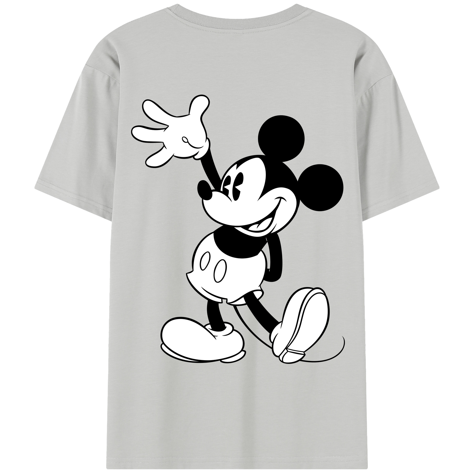 （画像用） ミッキーマウス Mickey Mouse レディース半袖Tシャツ(バックプリント)