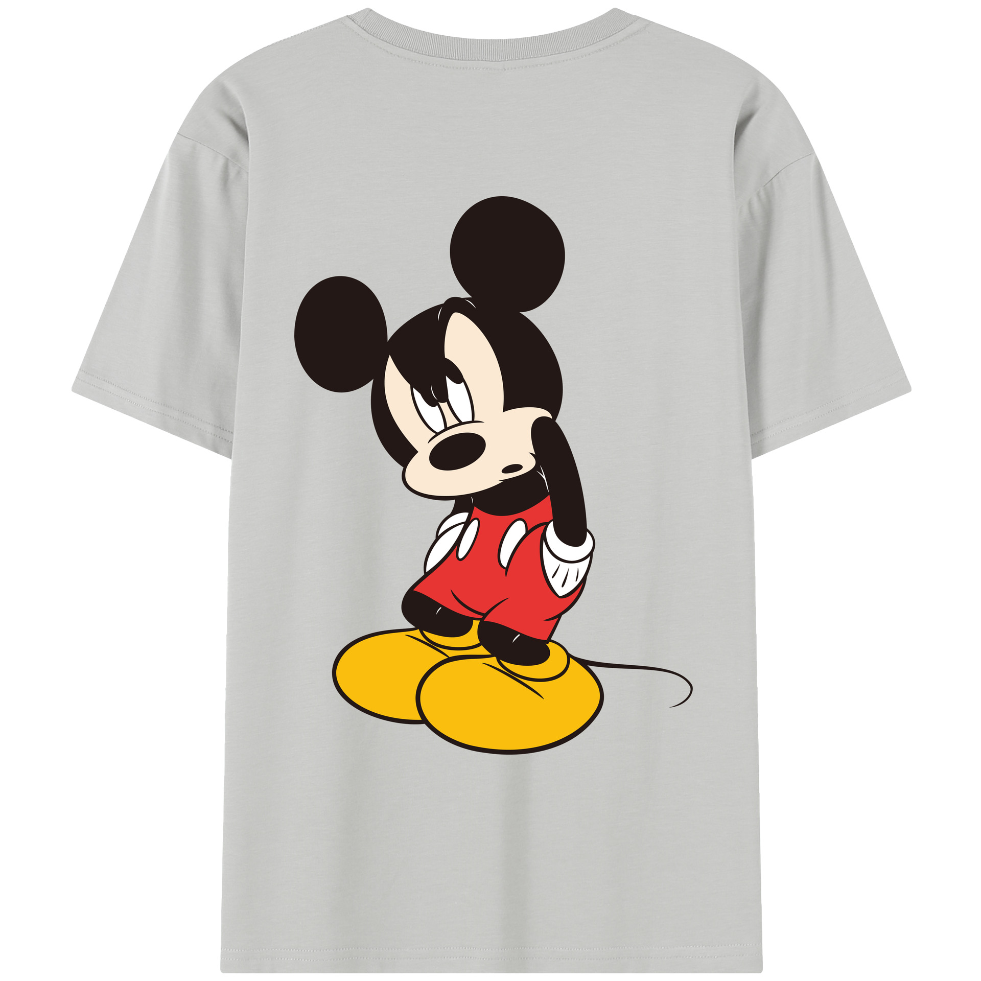 （画像用） ミッキーマウス Mickey Mouse レディース半袖Tシャツ(バックプリント)