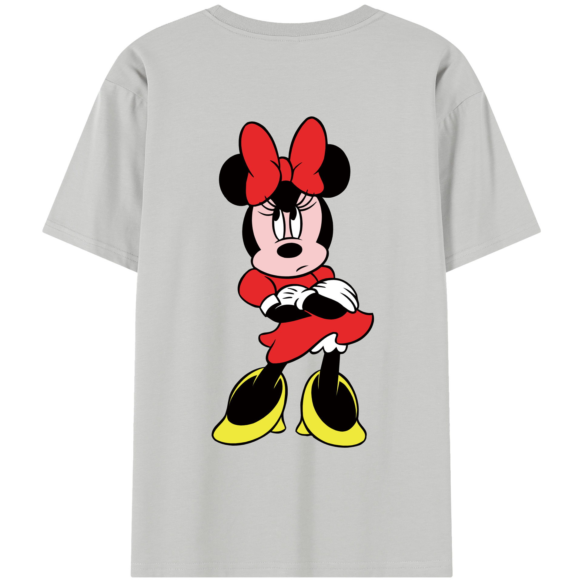 （画像用） ミッキーマウス Mickey Mouse レディース半袖Tシャツ(バックプリント)