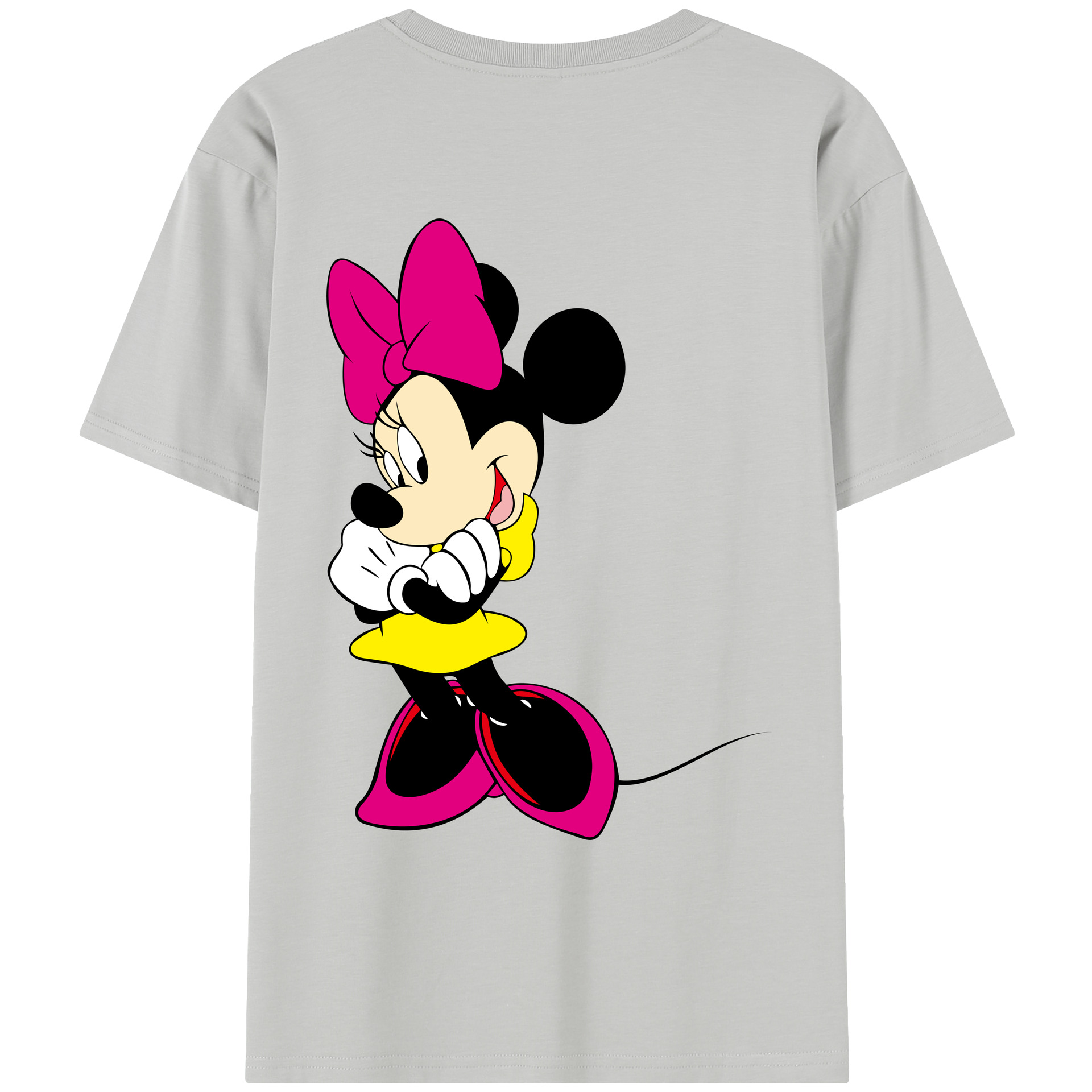 （画像用） ミッキーマウス Mickey Mouse レディース半袖Tシャツ(バックプリント)