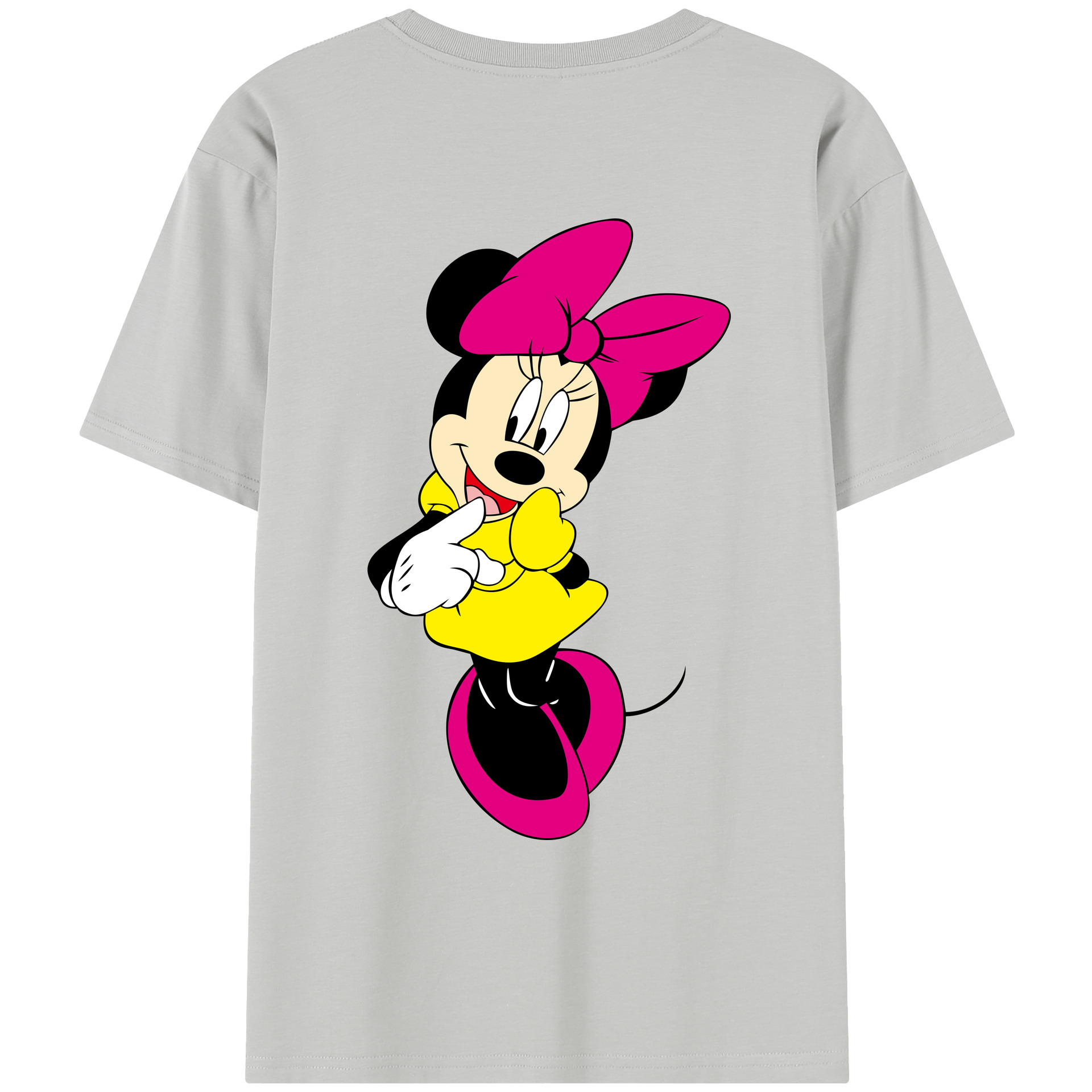 （画像用） ミッキーマウス Mickey Mouse レディース半袖Tシャツ(バックプリント)