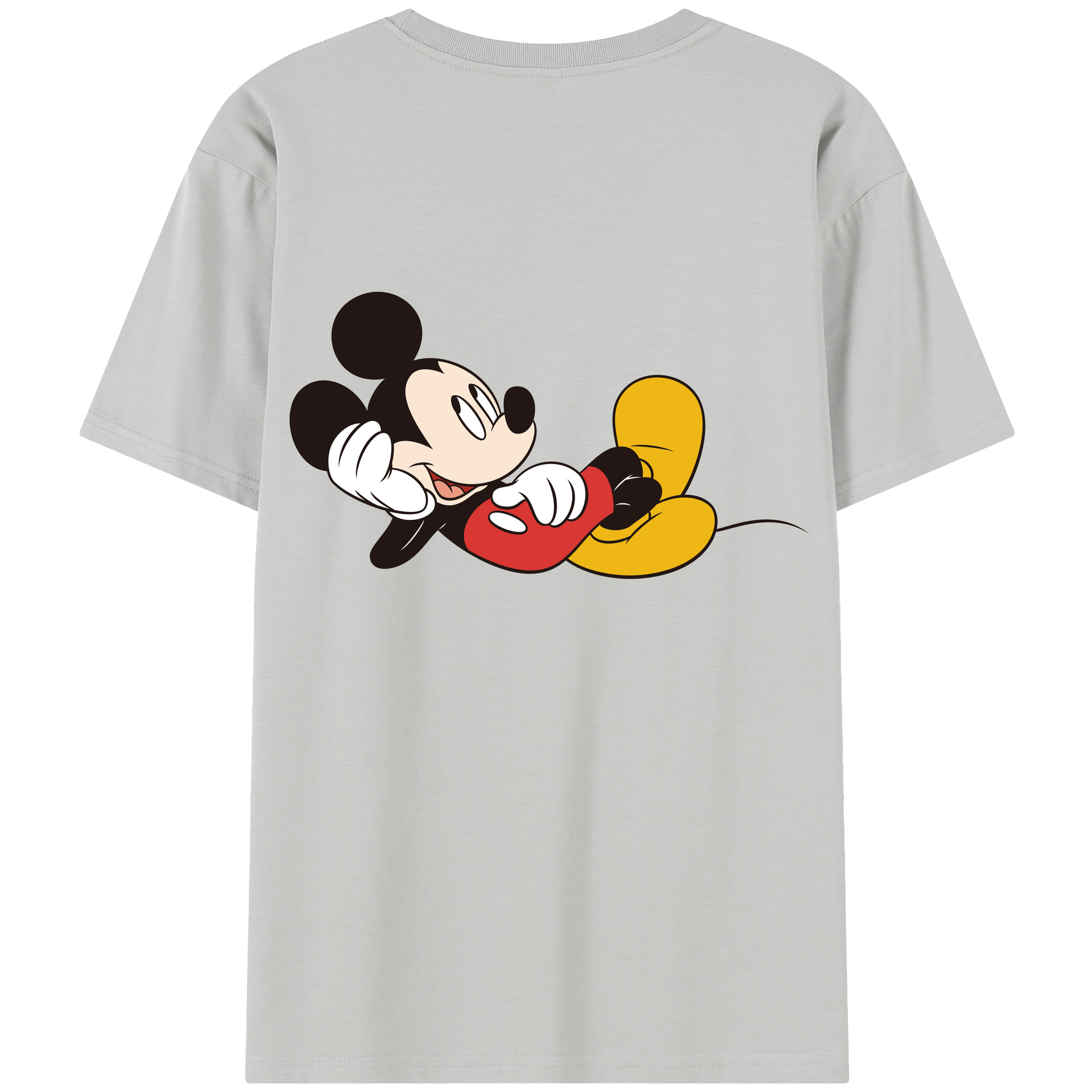 （画像用） ミッキーマウス Mickey Mouse レディース半袖Tシャツ(バックプリント)
