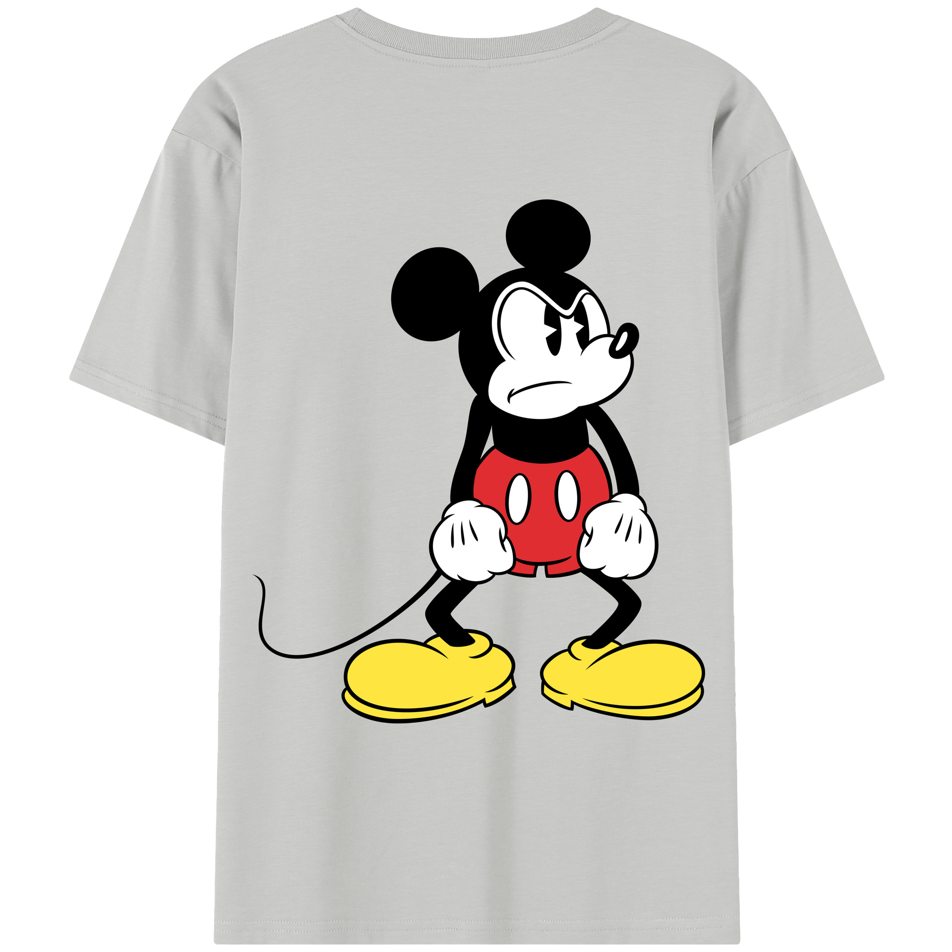 （画像用） ミッキーマウス Mickey Mouse レディース半袖Tシャツ(バックプリント)