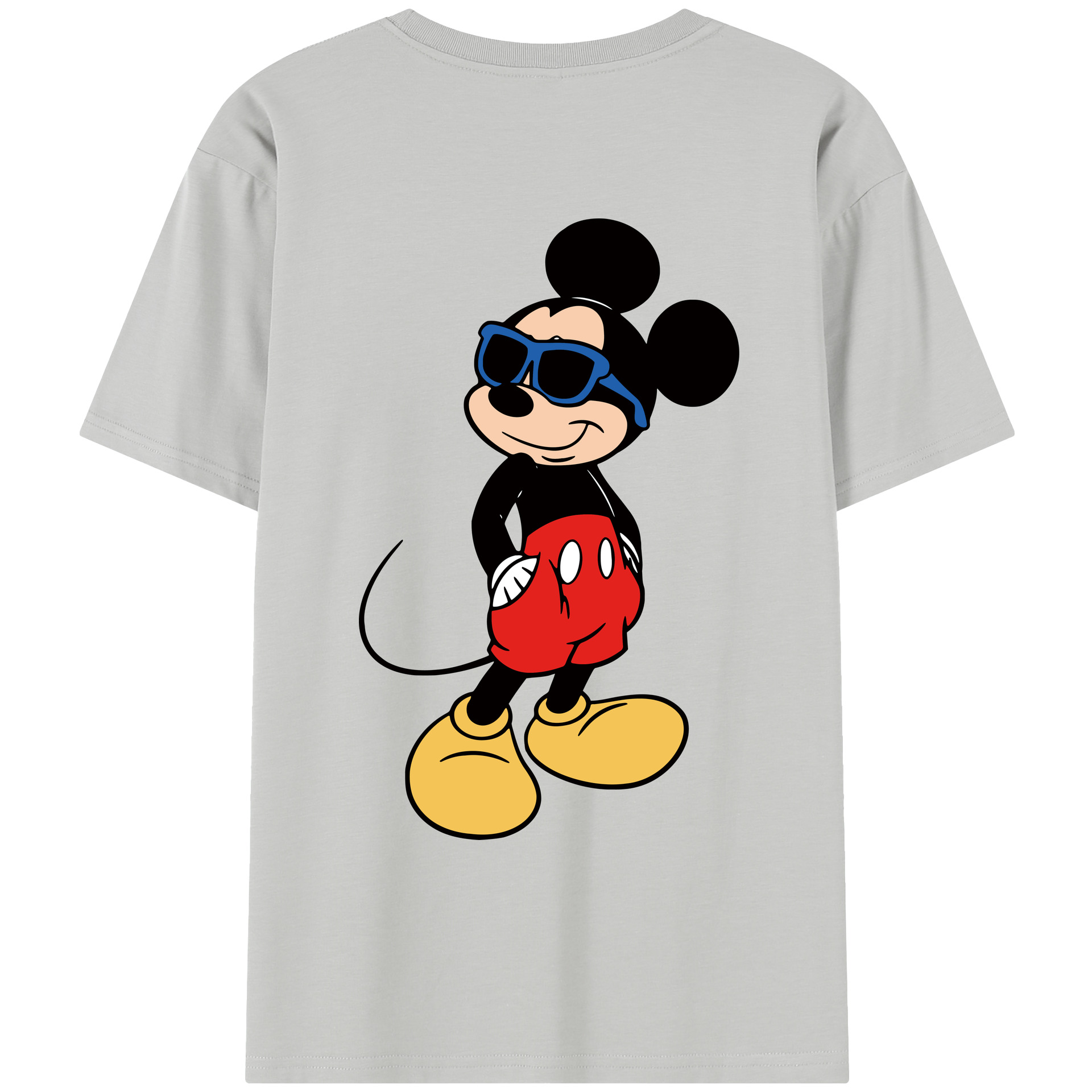 （画像用） ミッキーマウス Mickey Mouse レディース半袖Tシャツ(バックプリント)