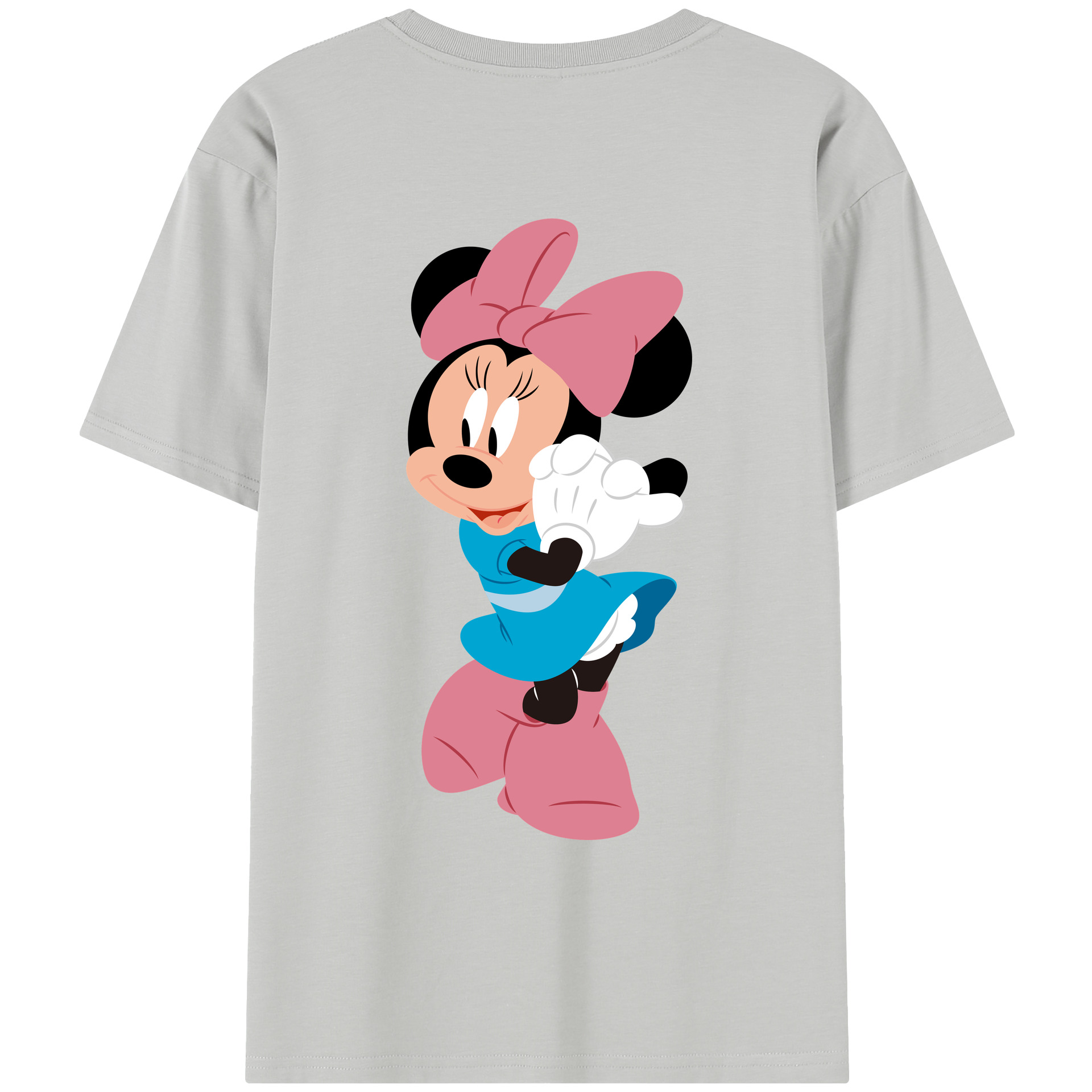 （画像用） ミッキーマウス Mickey Mouse レディース半袖Tシャツ(バックプリント)