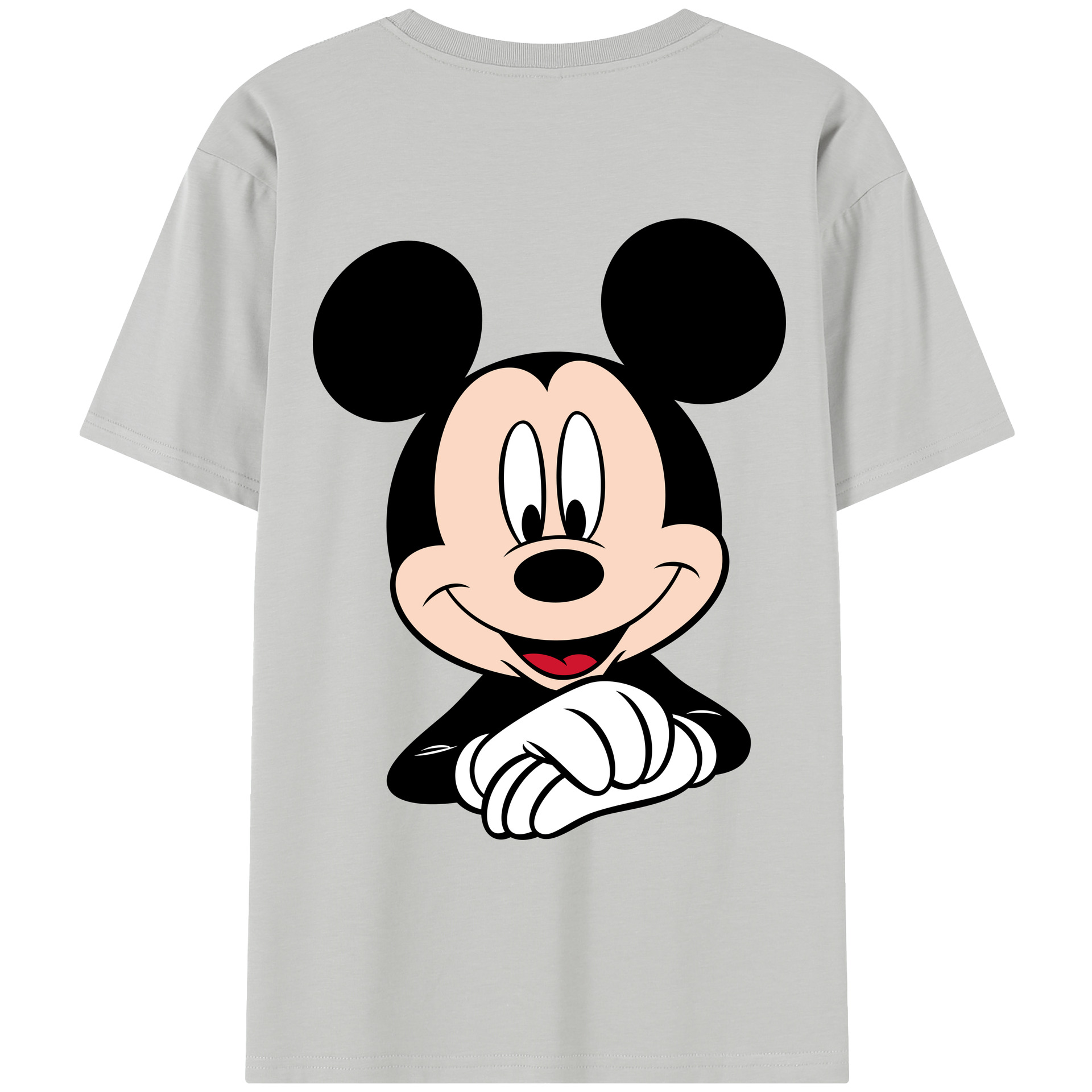 （画像用） ミッキーマウス Mickey Mouse レディース半袖Tシャツ(バックプリント)