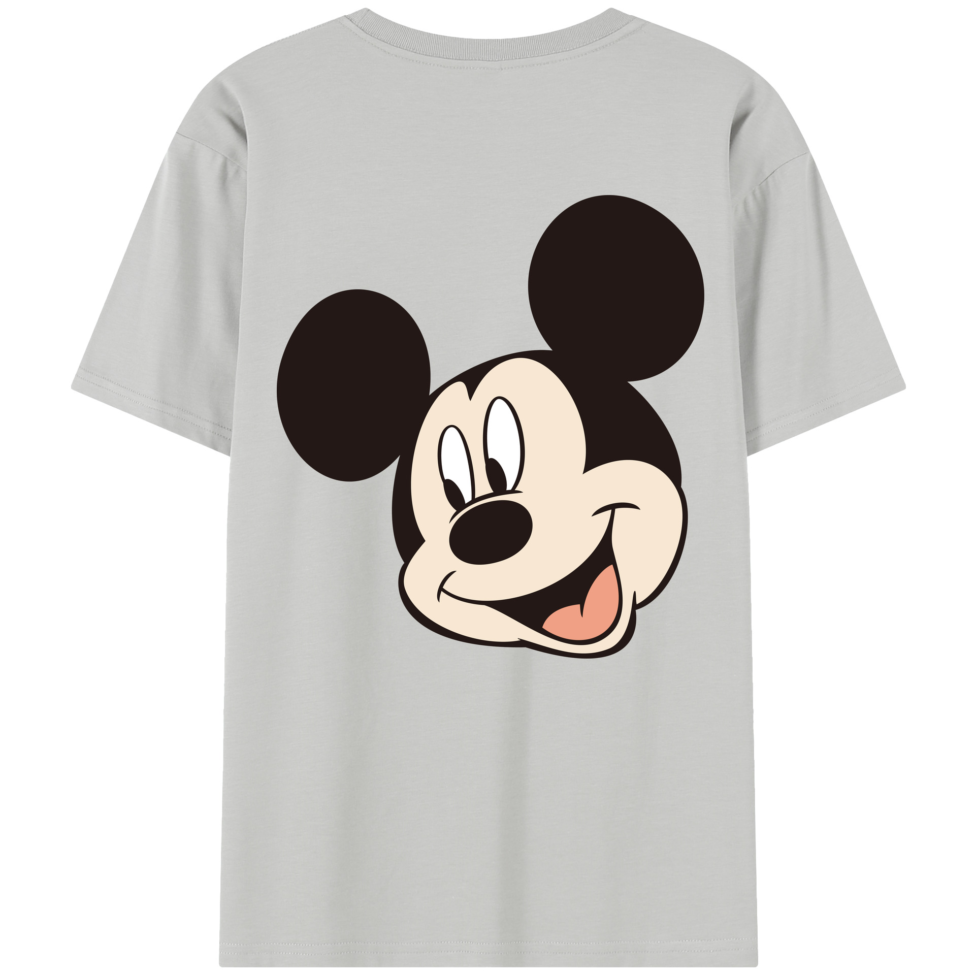 （画像用） ミッキーマウス Mickey Mouse レディース半袖Tシャツ(バックプリント)