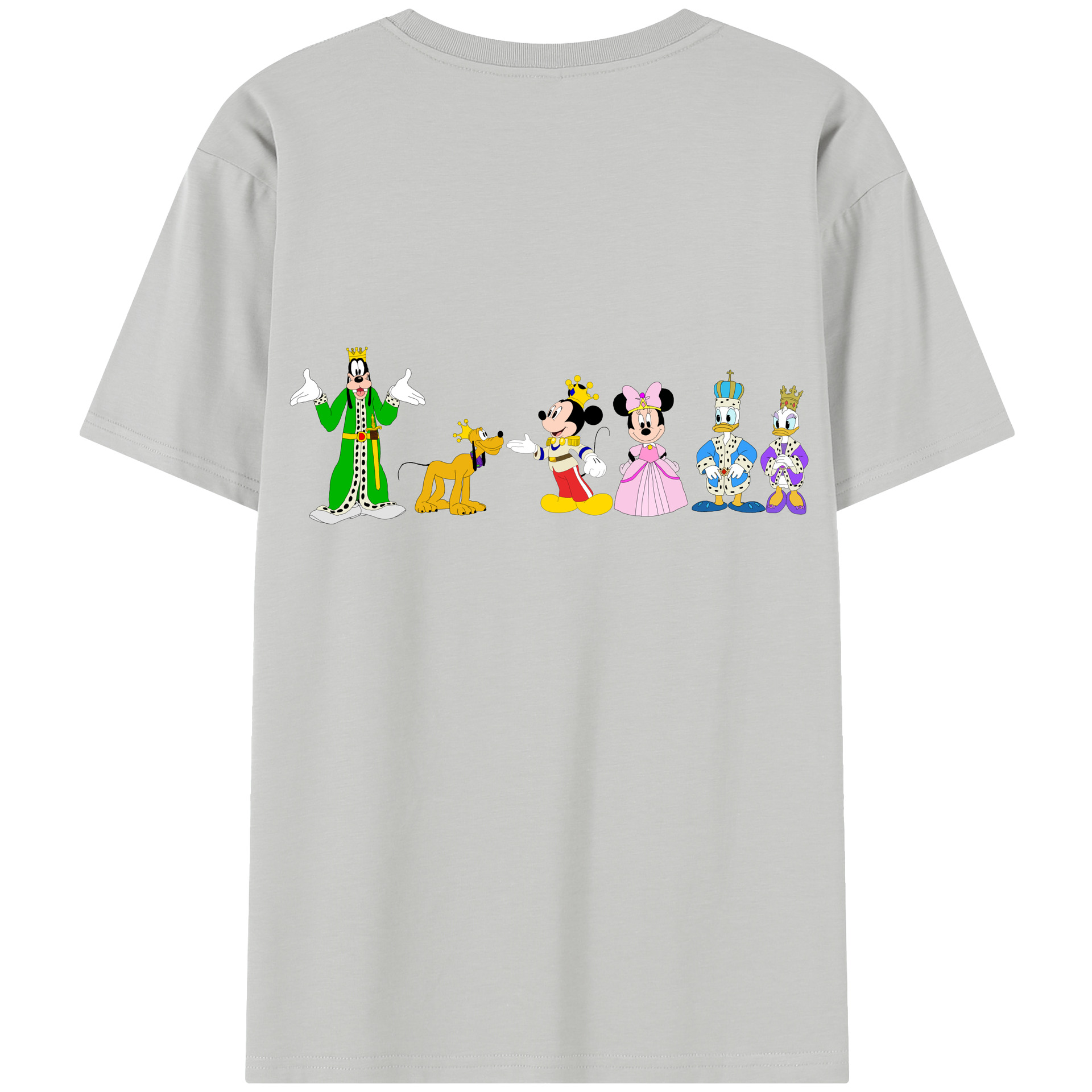 （画像用） ミッキーマウス Mickey Mouse レディース半袖Tシャツ(バックプリント)