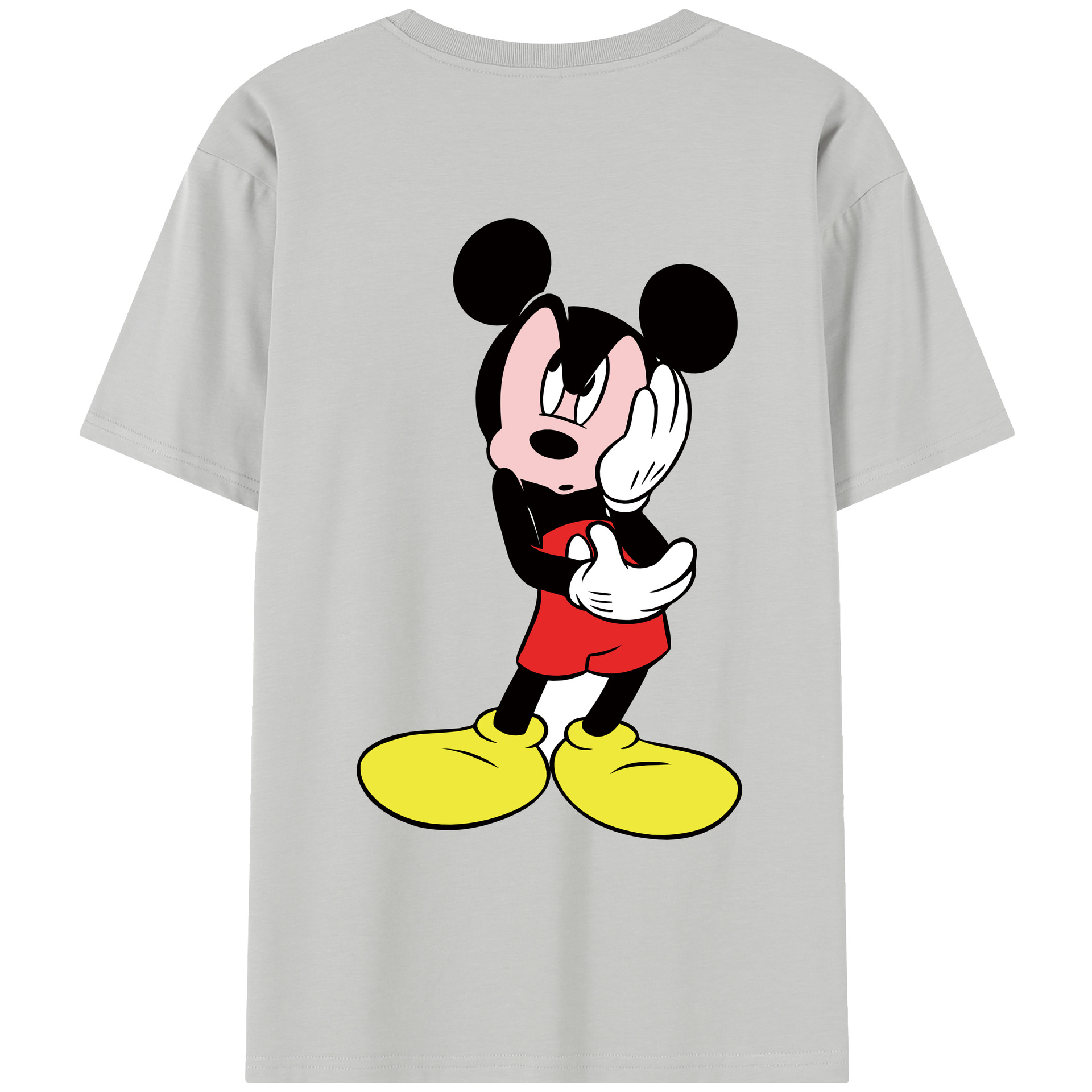 （画像用） ミッキーマウス Mickey Mouse レディース半袖Tシャツ(バックプリント)