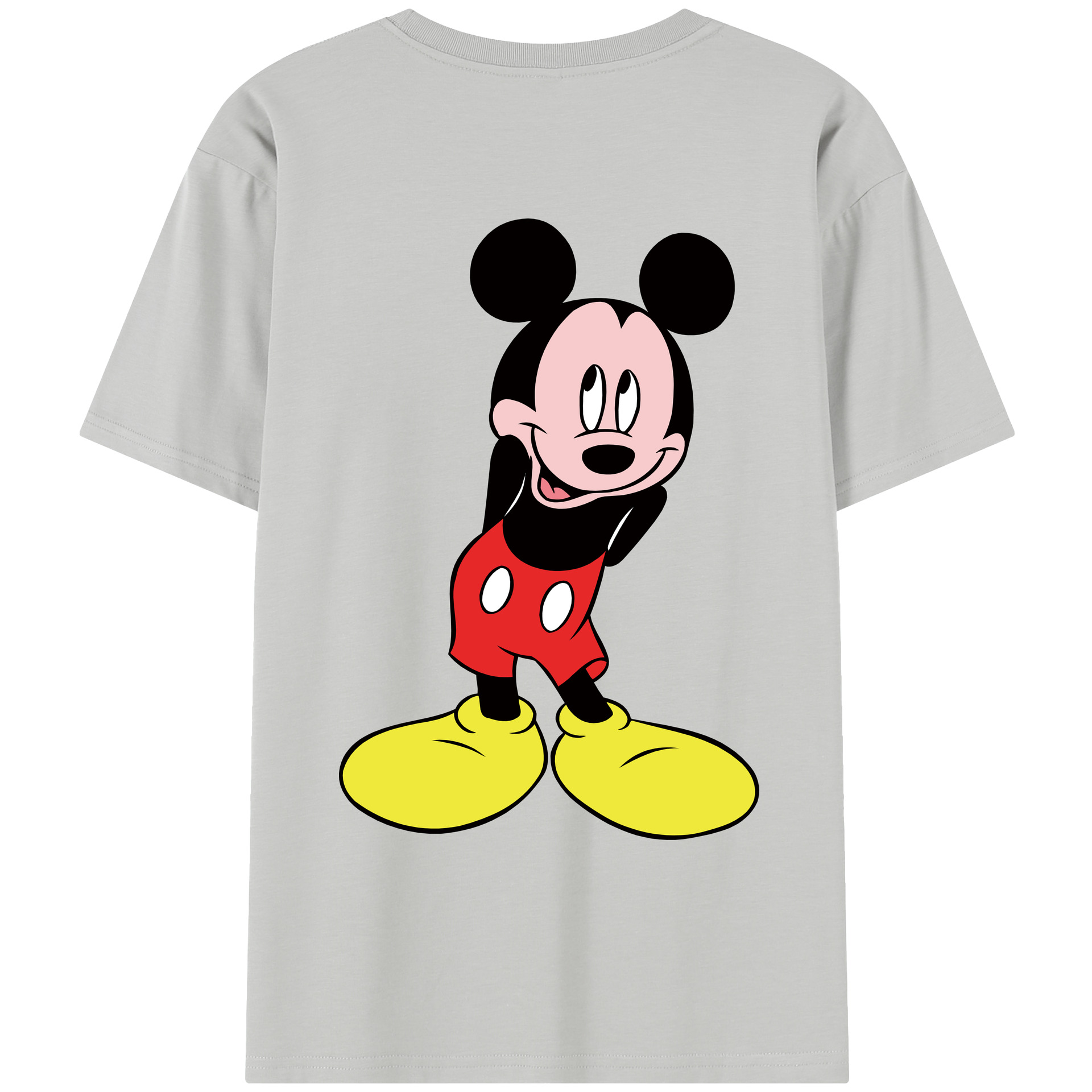 （画像用） ミッキーマウス Mickey Mouse レディース半袖Tシャツ(バックプリント)