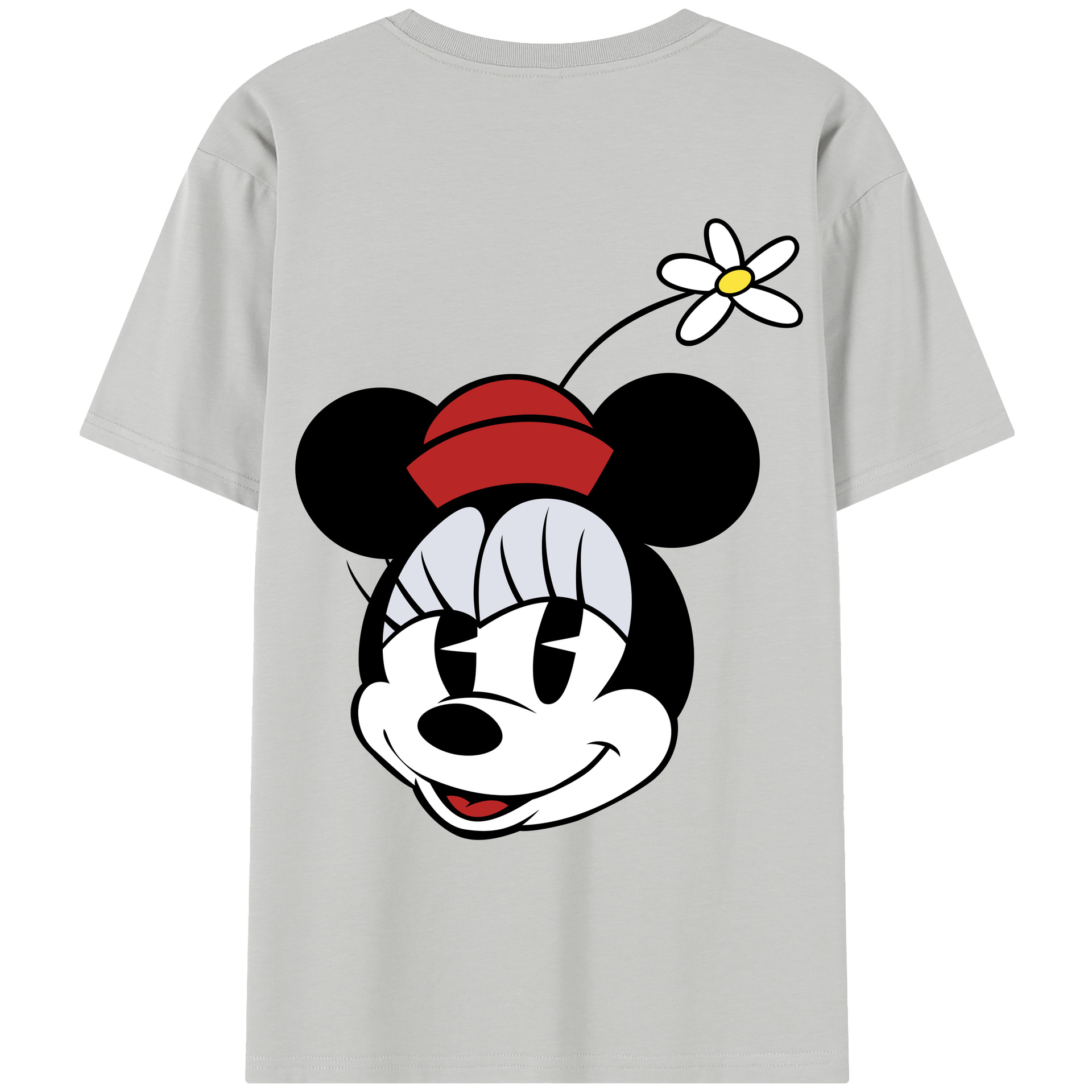（画像用） ミッキーマウス Mickey Mouse レディース半袖Tシャツ(バックプリント)