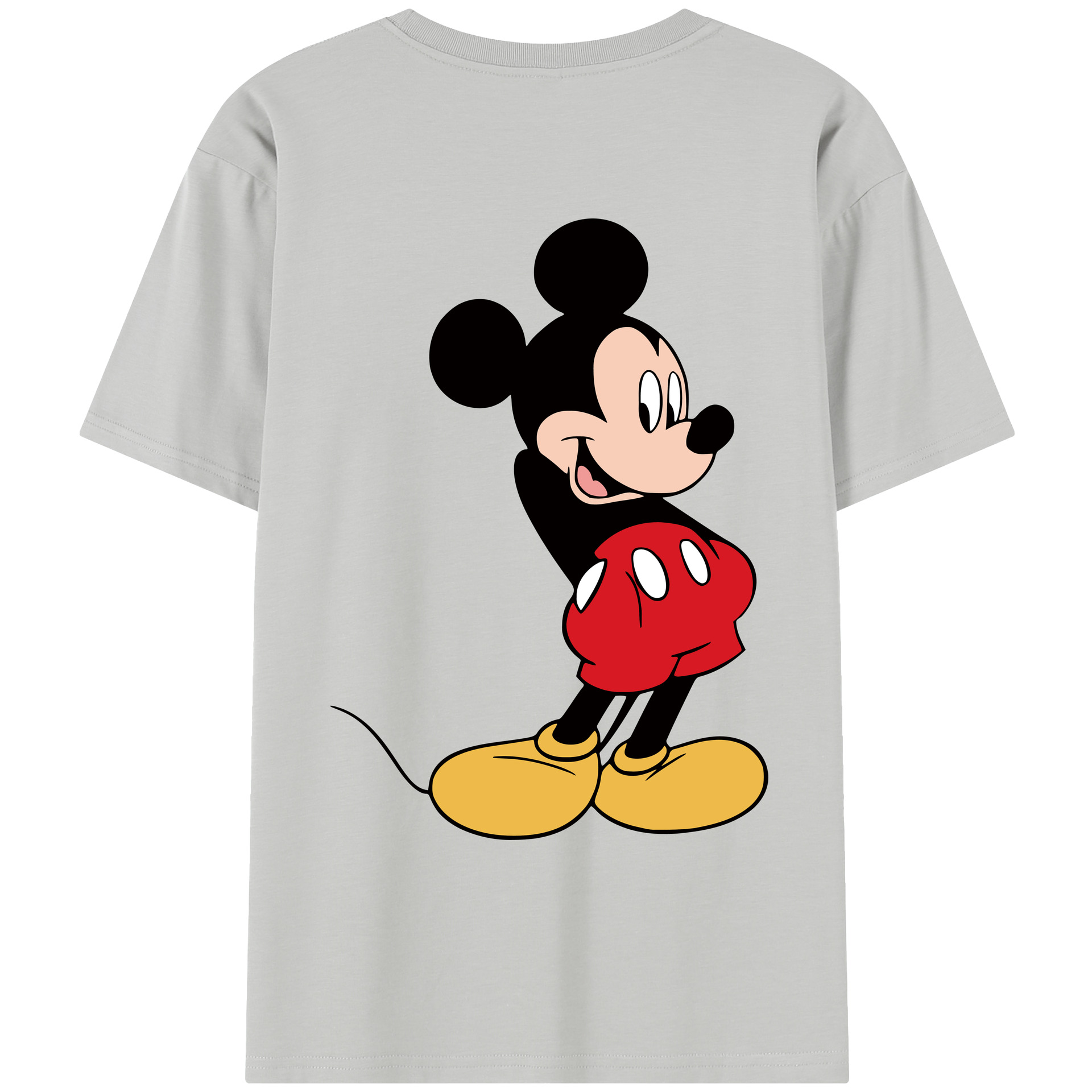 （画像用） ミッキーマウス Mickey Mouse レディース半袖Tシャツ(バックプリント)