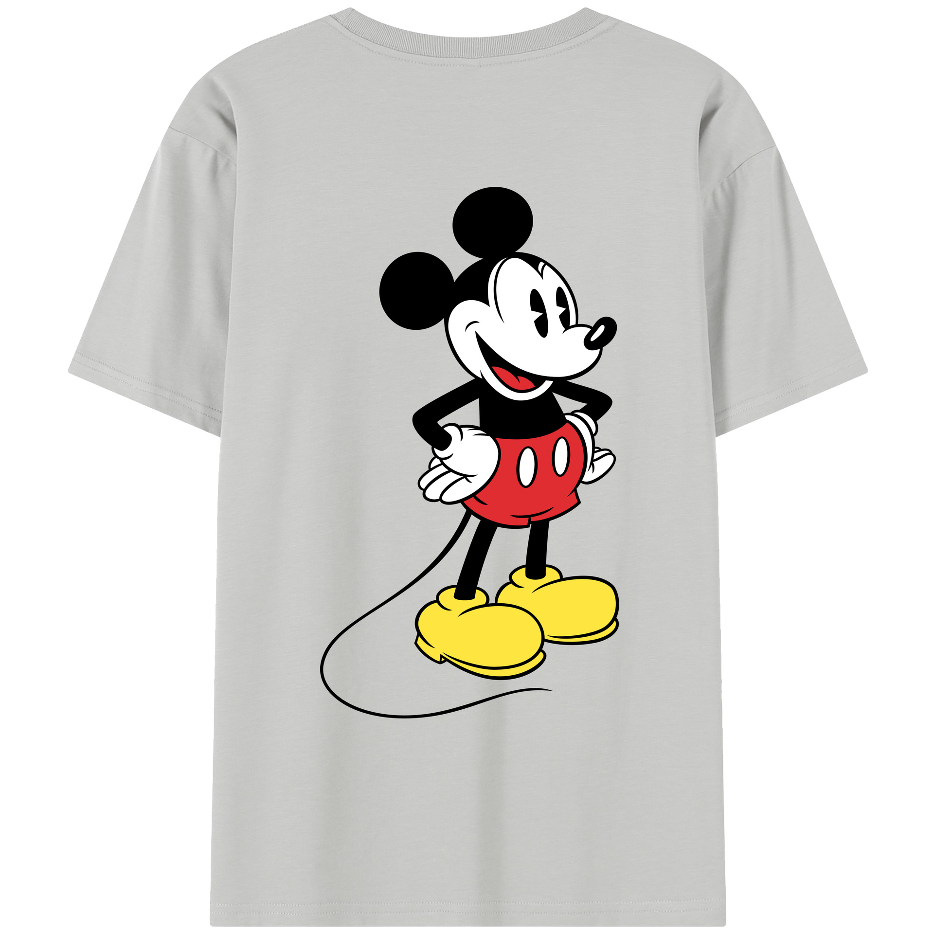 （画像用） ミッキーマウス Mickey Mouse レディース半袖Tシャツ(バックプリント)