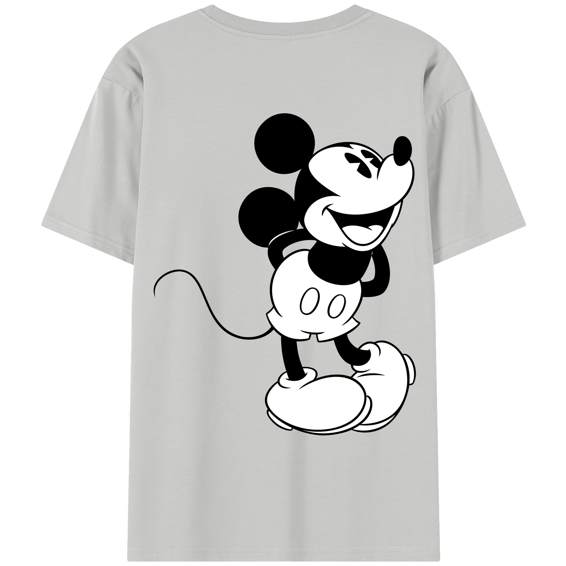 （画像用） ミッキーマウス Mickey Mouse レディース半袖Tシャツ(バックプリント)
