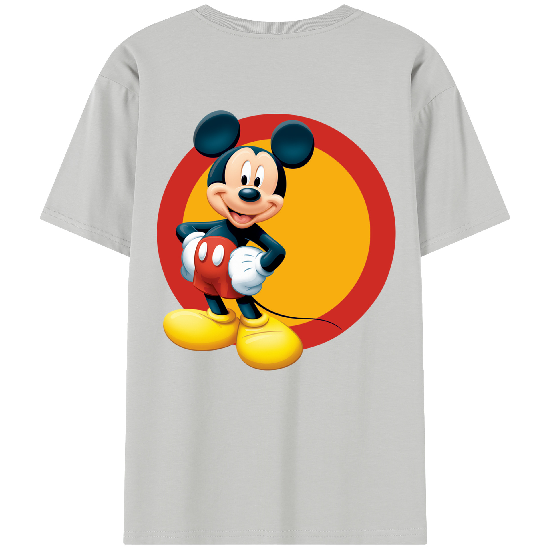 （画像用） ミッキーマウス Mickey Mouse レディース半袖Tシャツ(バックプリント)