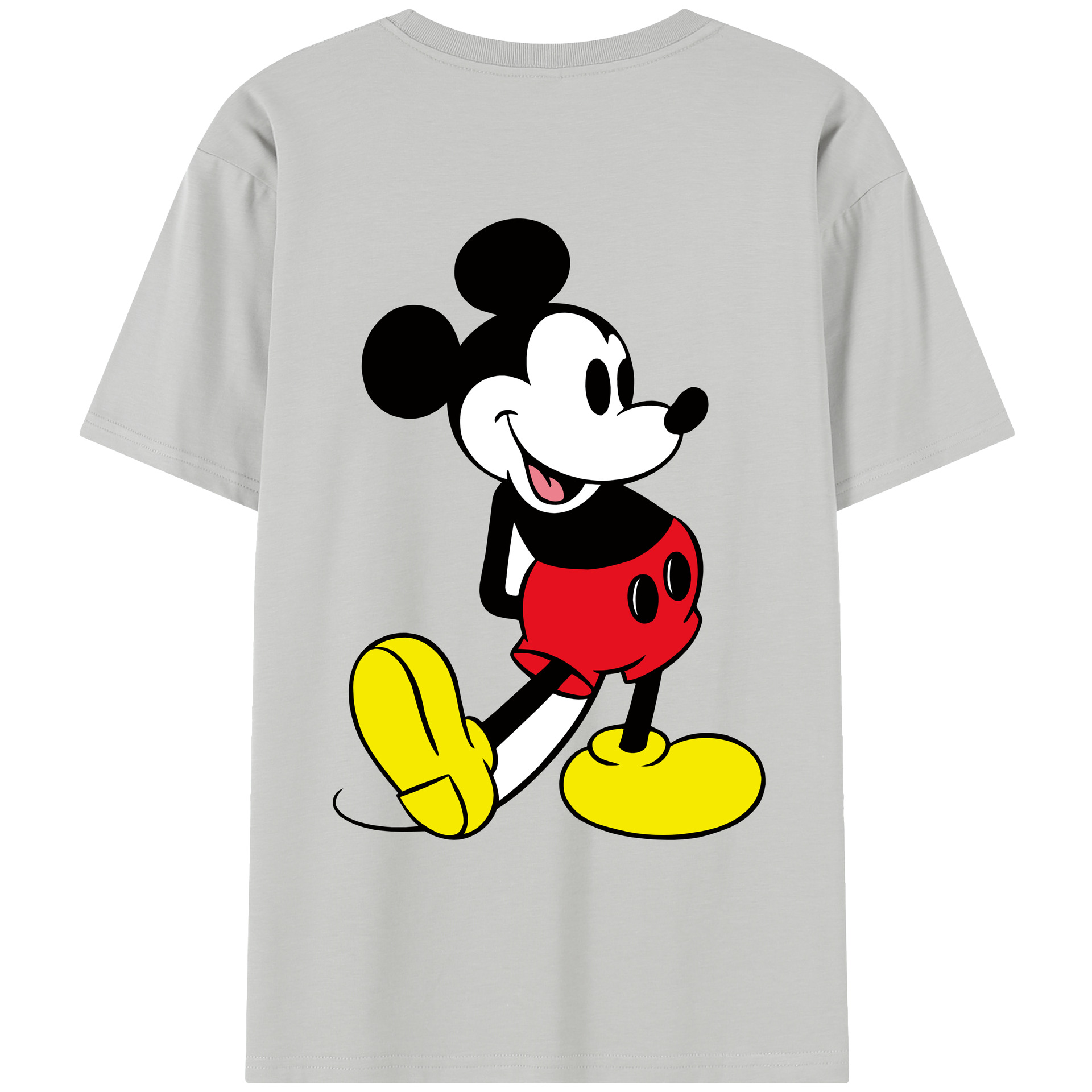 （画像用） ミッキーマウス Mickey Mouse レディース半袖Tシャツ(バックプリント)