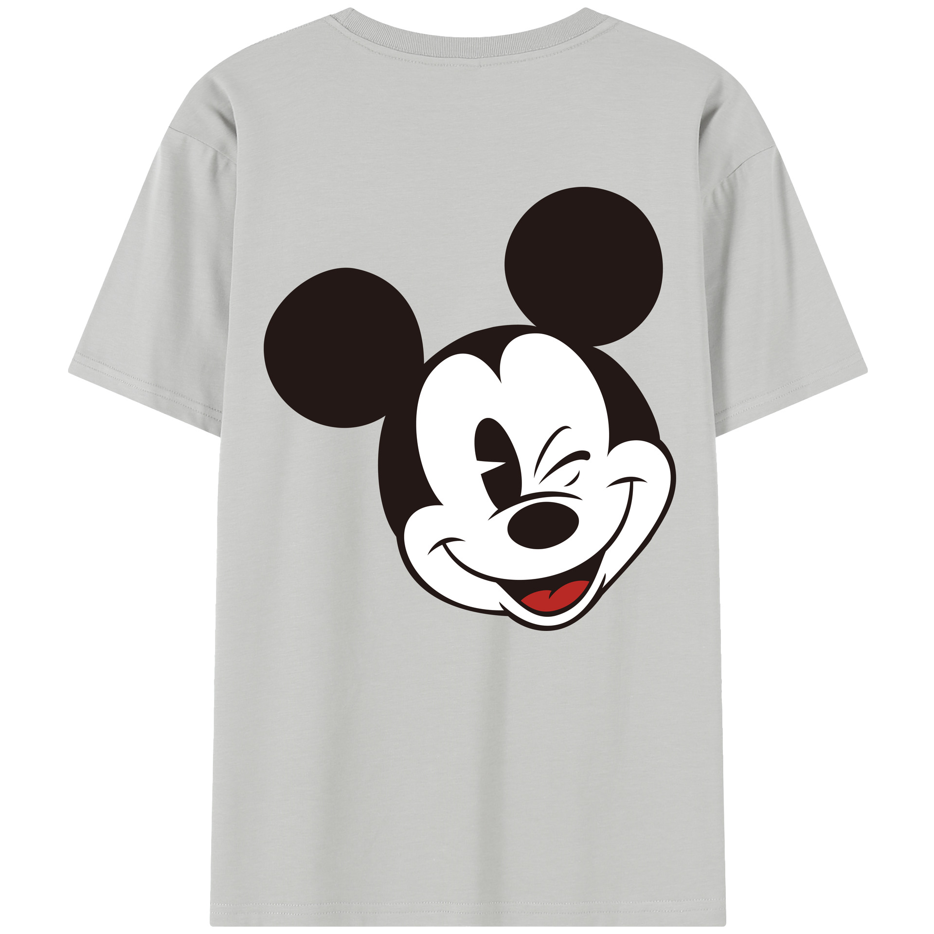 （画像用） ミッキーマウス Mickey Mouse レディース半袖Tシャツ(バックプリント)