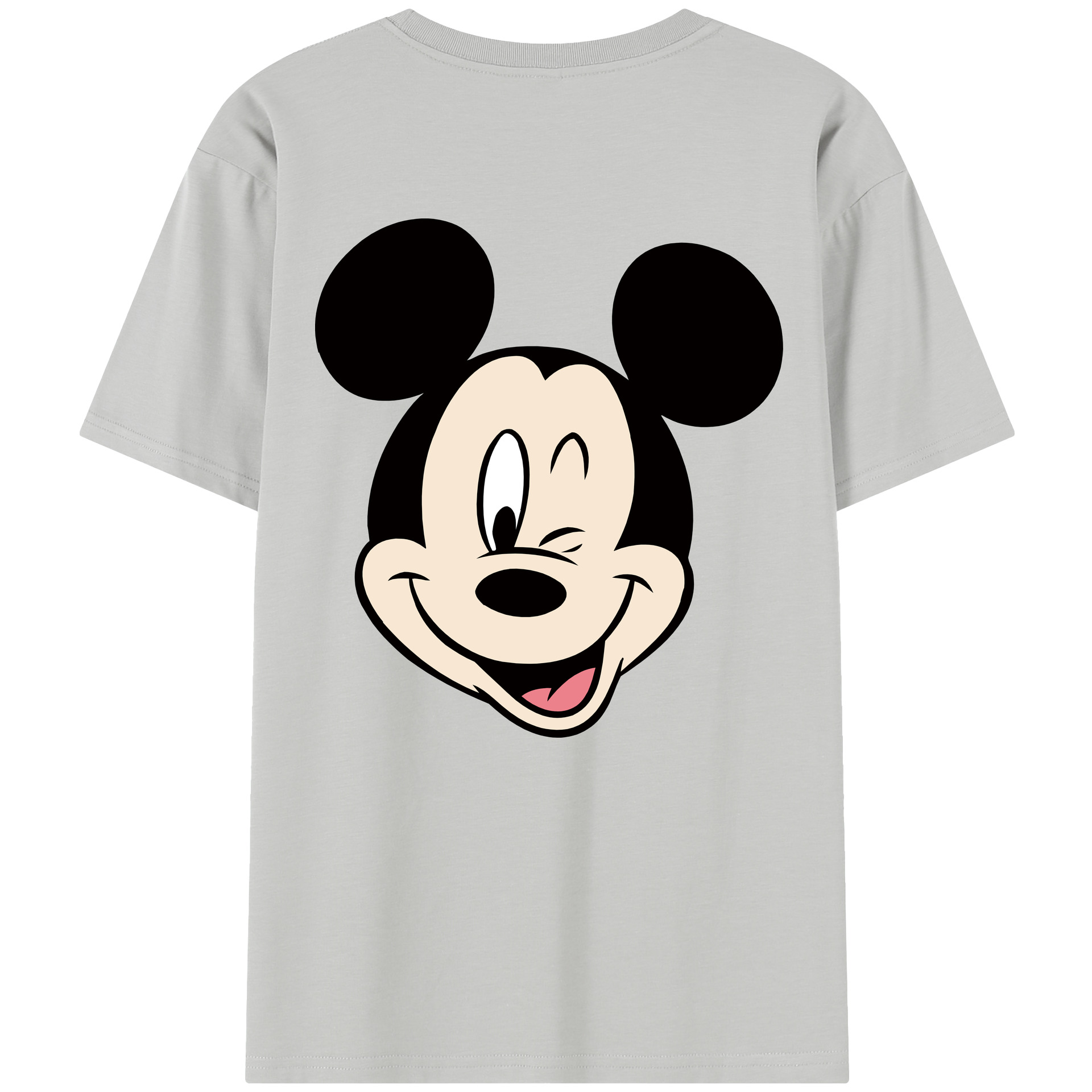 （画像用） ミッキーマウス Mickey Mouse レディース半袖Tシャツ(バックプリント)
