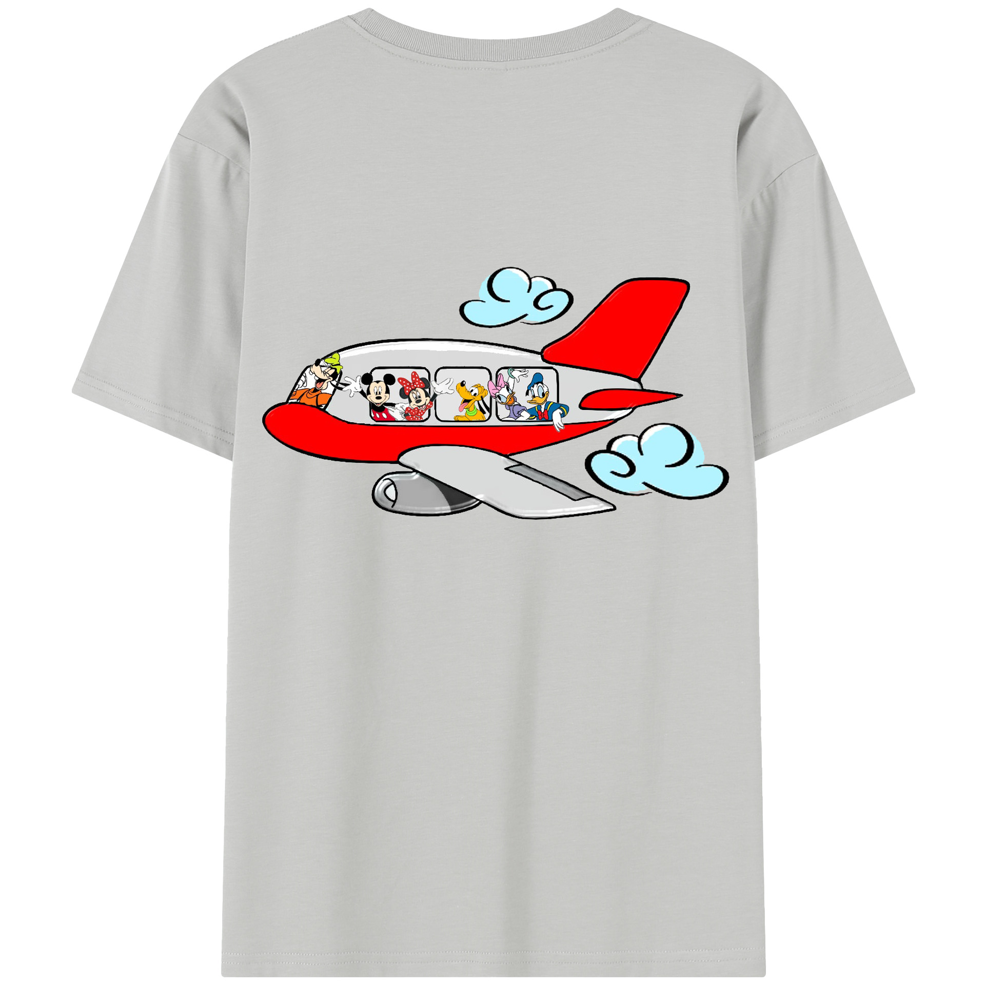 （画像用） ミッキーマウス Mickey Mouse レディース半袖Tシャツ(バックプリント)