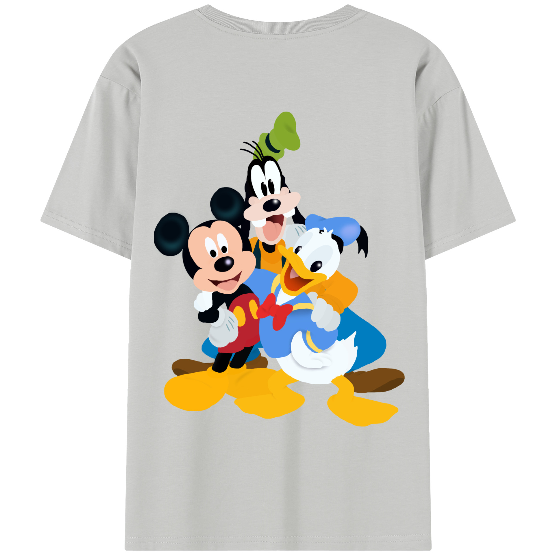 （画像用） ミッキーマウス Mickey Mouse レディース半袖Tシャツ(バックプリント)