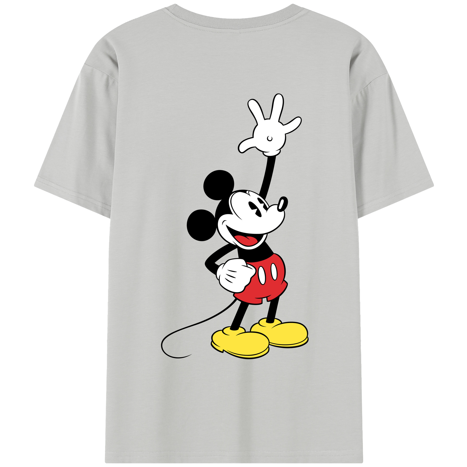 （画像用） ミッキーマウス Mickey Mouse レディース半袖Tシャツ(バックプリント)