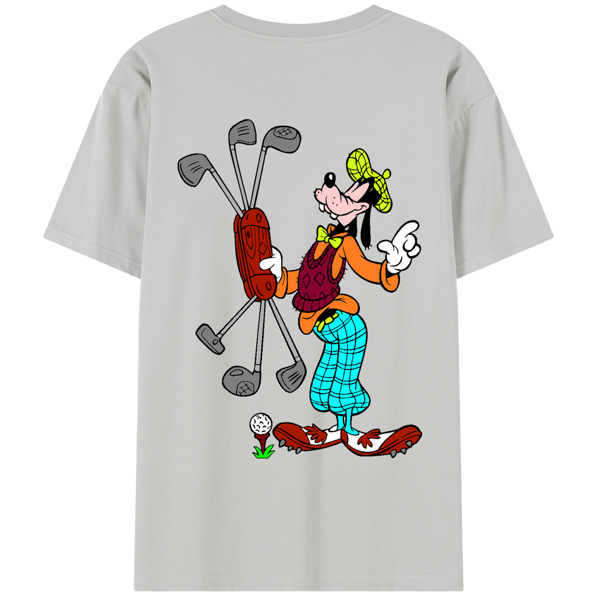 （画像用） ミッキーマウス Mickey Mouse レディース半袖Tシャツ(バックプリント)