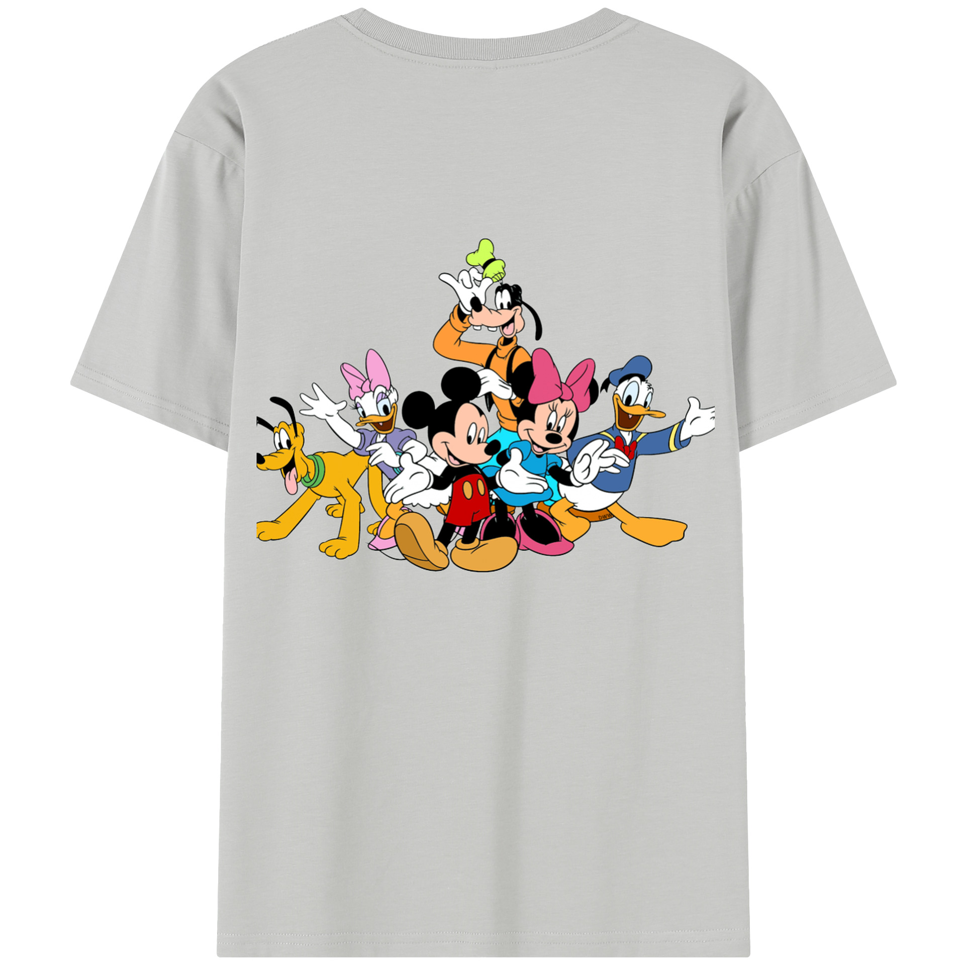 （画像用） ミッキーマウス Mickey Mouse レディース半袖Tシャツ(バックプリント)