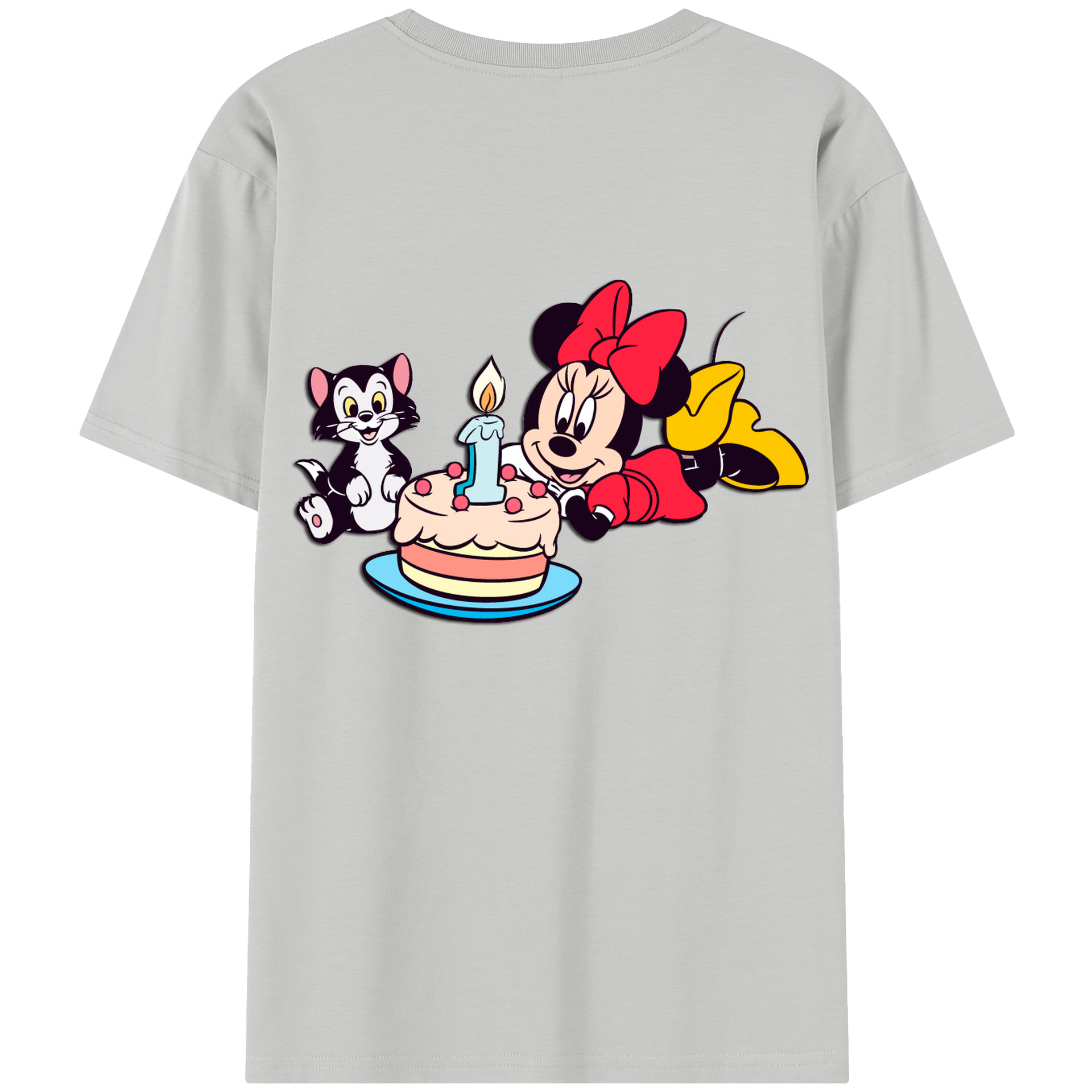 （画像用） ミッキーマウス Mickey Mouse レディース半袖Tシャツ(バックプリント)