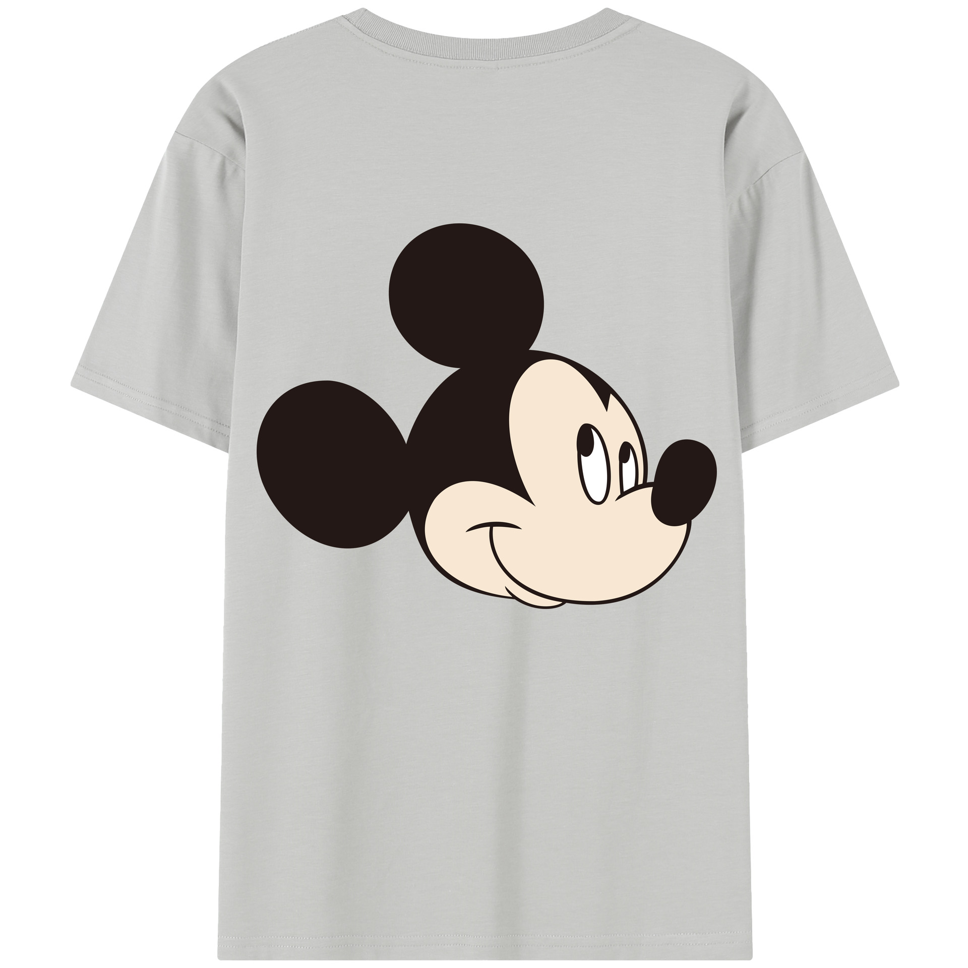 （画像用） ミッキーマウス Mickey Mouse レディース半袖Tシャツ(バックプリント)