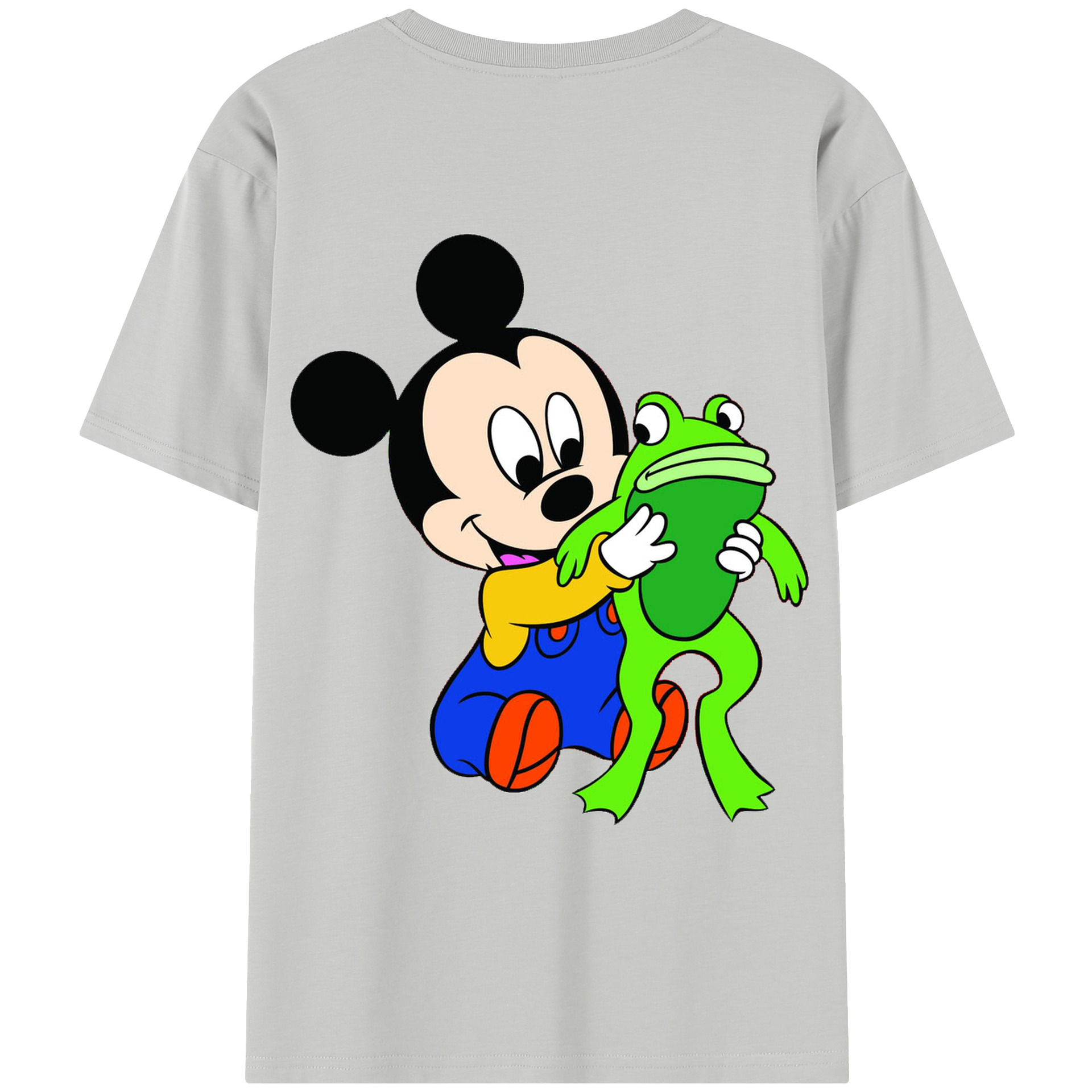 （画像用） ミッキーマウス Mickey Mouse レディース半袖Tシャツ(バックプリント)
