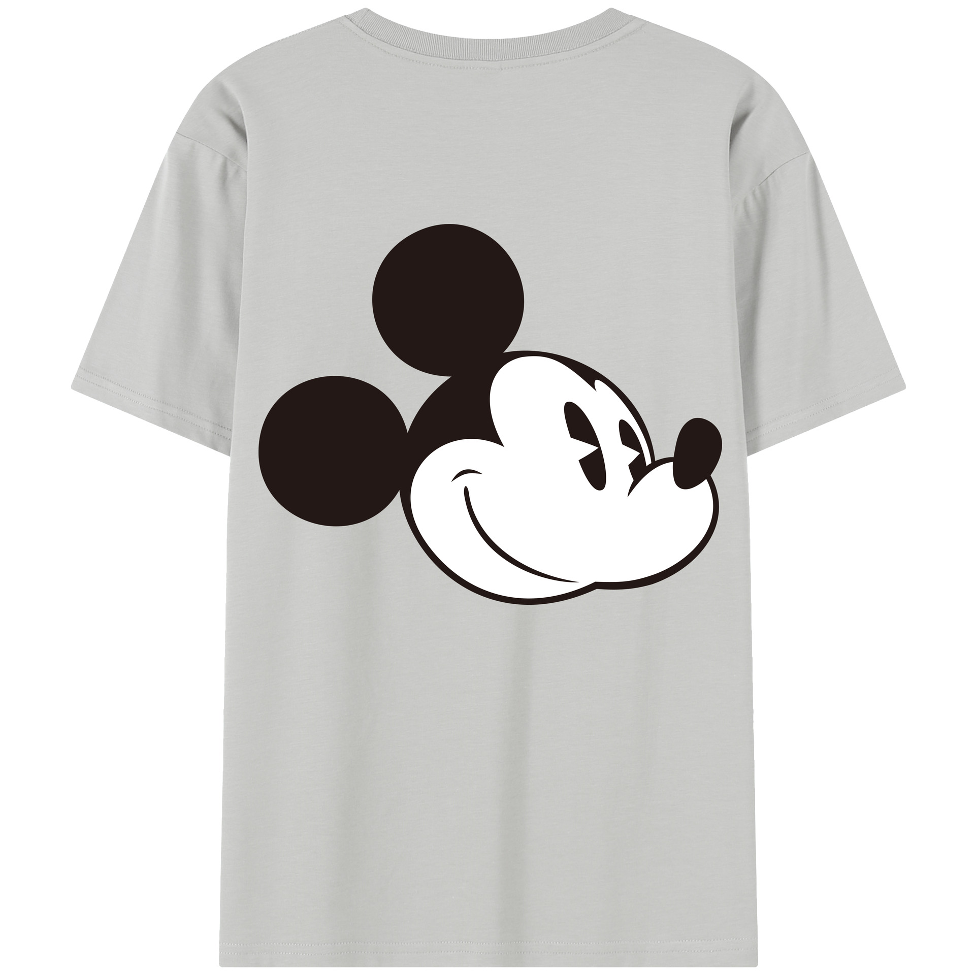 （画像用） ミッキーマウス Mickey Mouse レディース半袖Tシャツ(バックプリント)