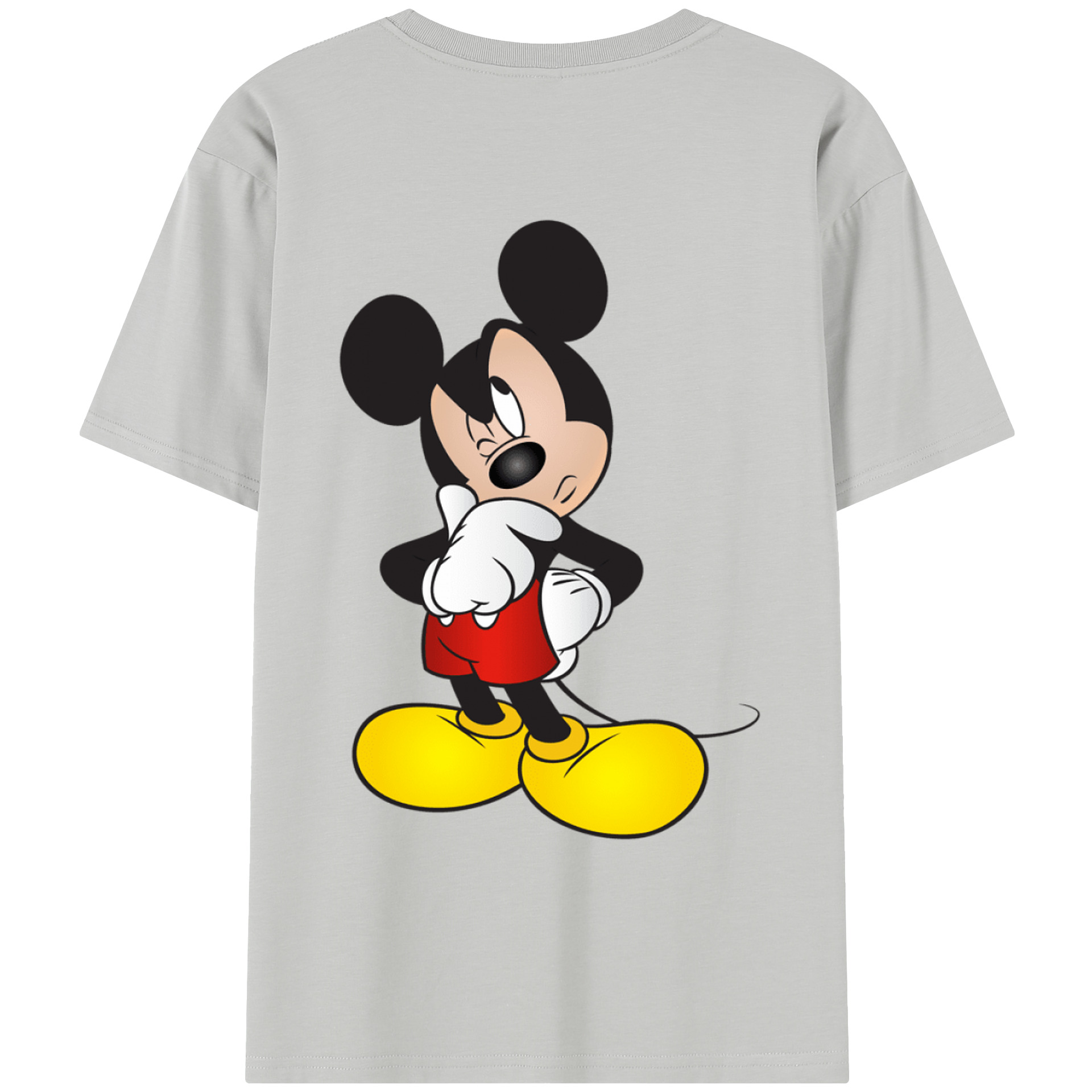 （画像用） ミッキーマウス Mickey Mouse レディース半袖Tシャツ(バックプリント)