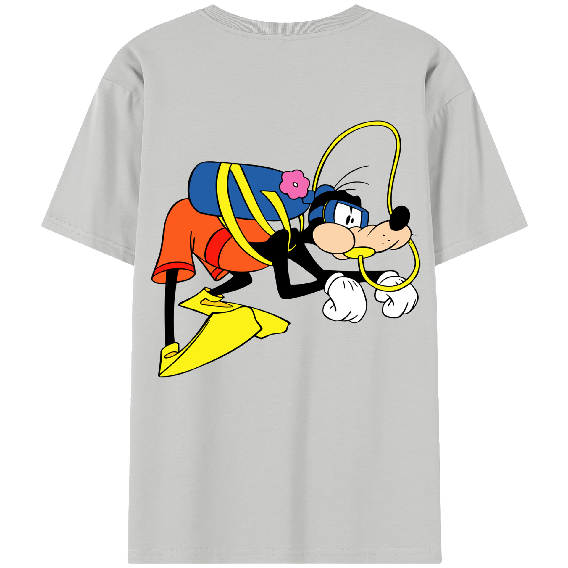 （画像用） ミッキーマウス Mickey Mouse レディース半袖Tシャツ(バックプリント)