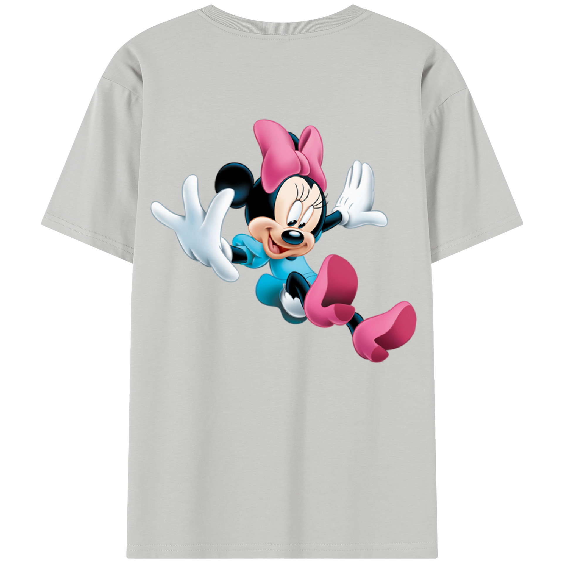 （画像用） ミッキーマウス Mickey Mouse レディース半袖Tシャツ(バックプリント)