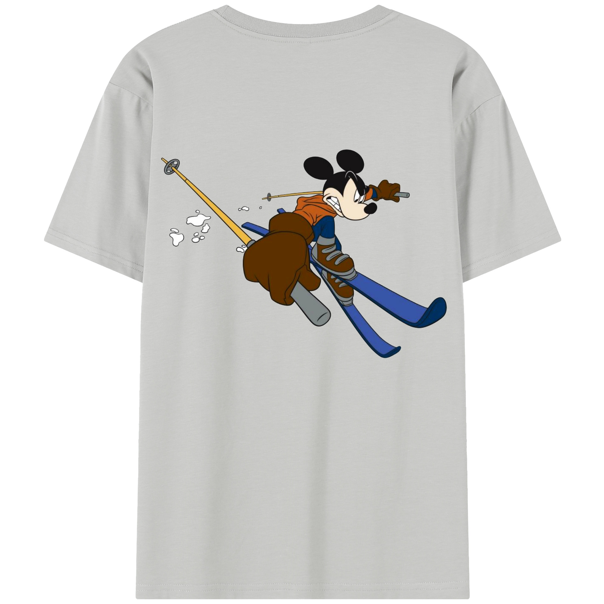 （画像用） ミッキーマウス Mickey Mouse レディース半袖Tシャツ(バックプリント)