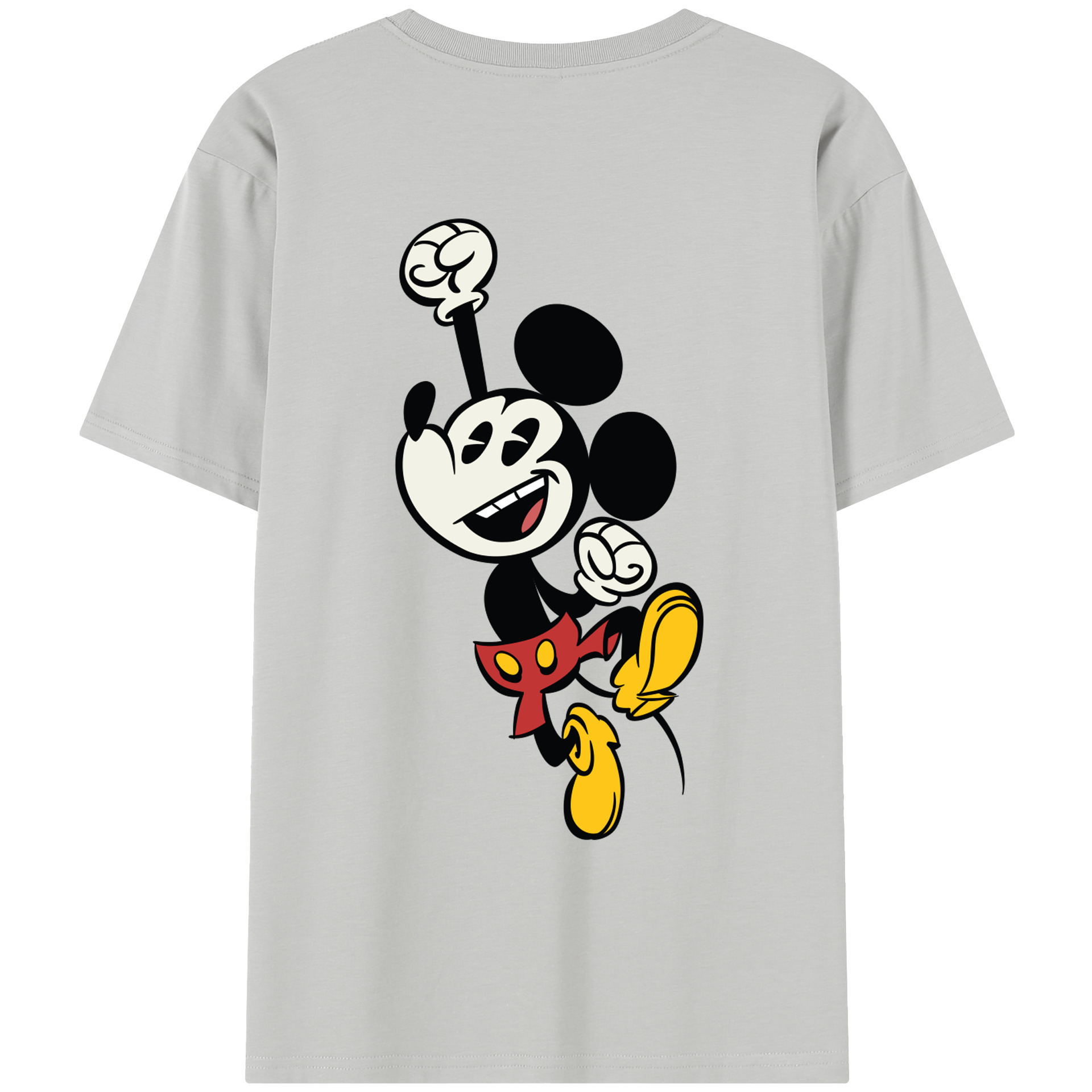 （画像用） ミッキーマウス Mickey Mouse レディース半袖Tシャツ(バックプリント)