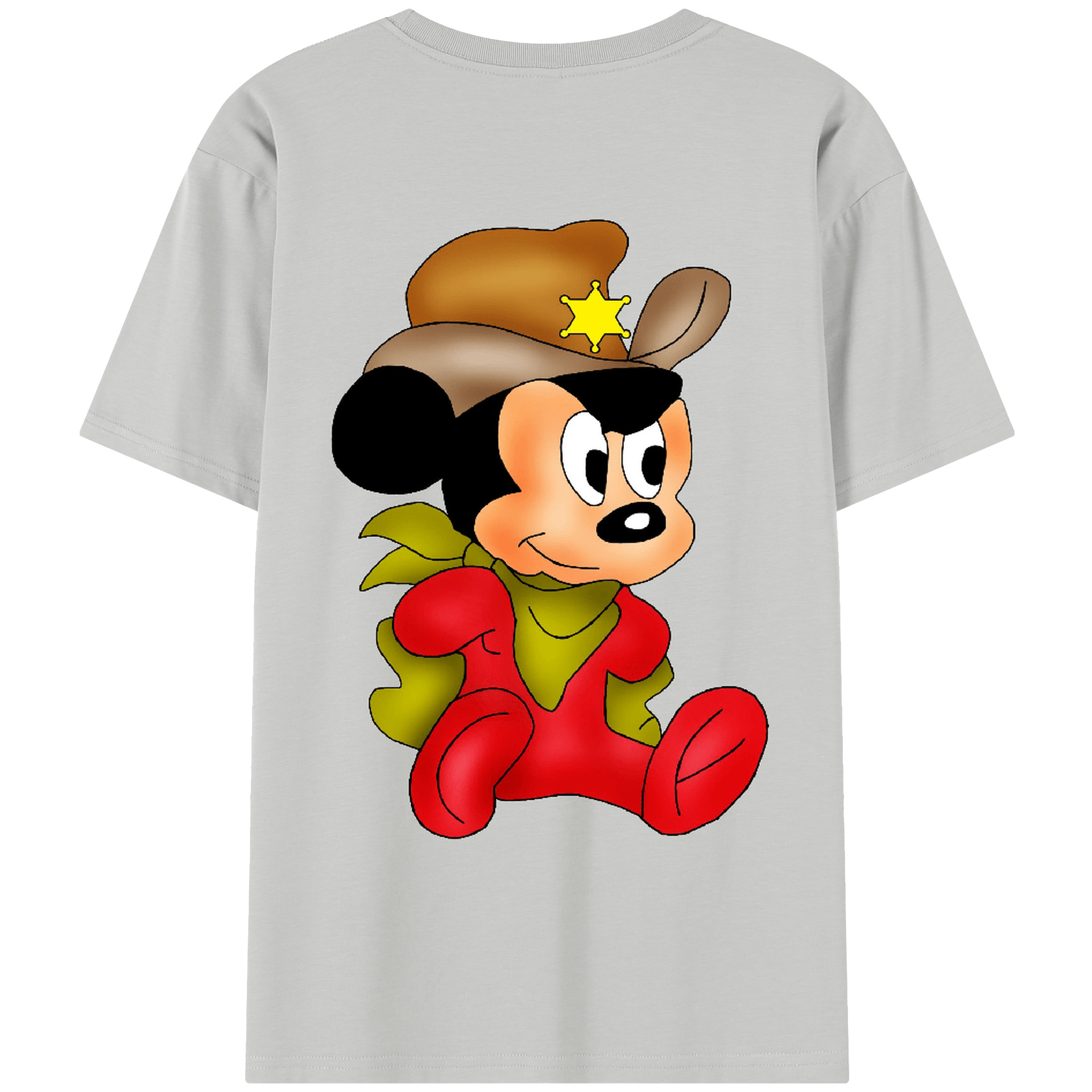 （画像用） ミッキーマウス Mickey Mouse レディース半袖Tシャツ(バックプリント)