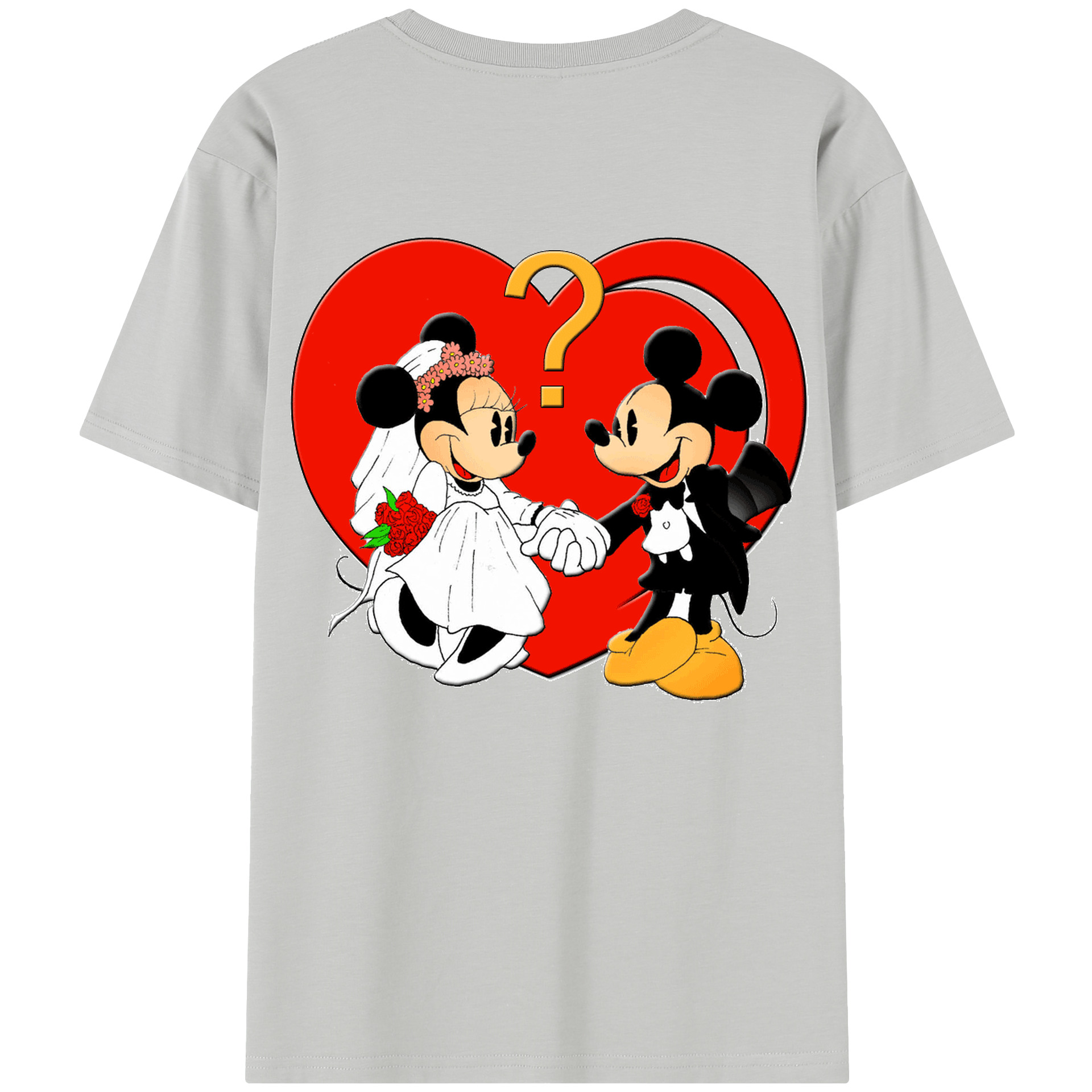 （画像用） ミッキーマウス Mickey Mouse レディース半袖Tシャツ(バックプリント)