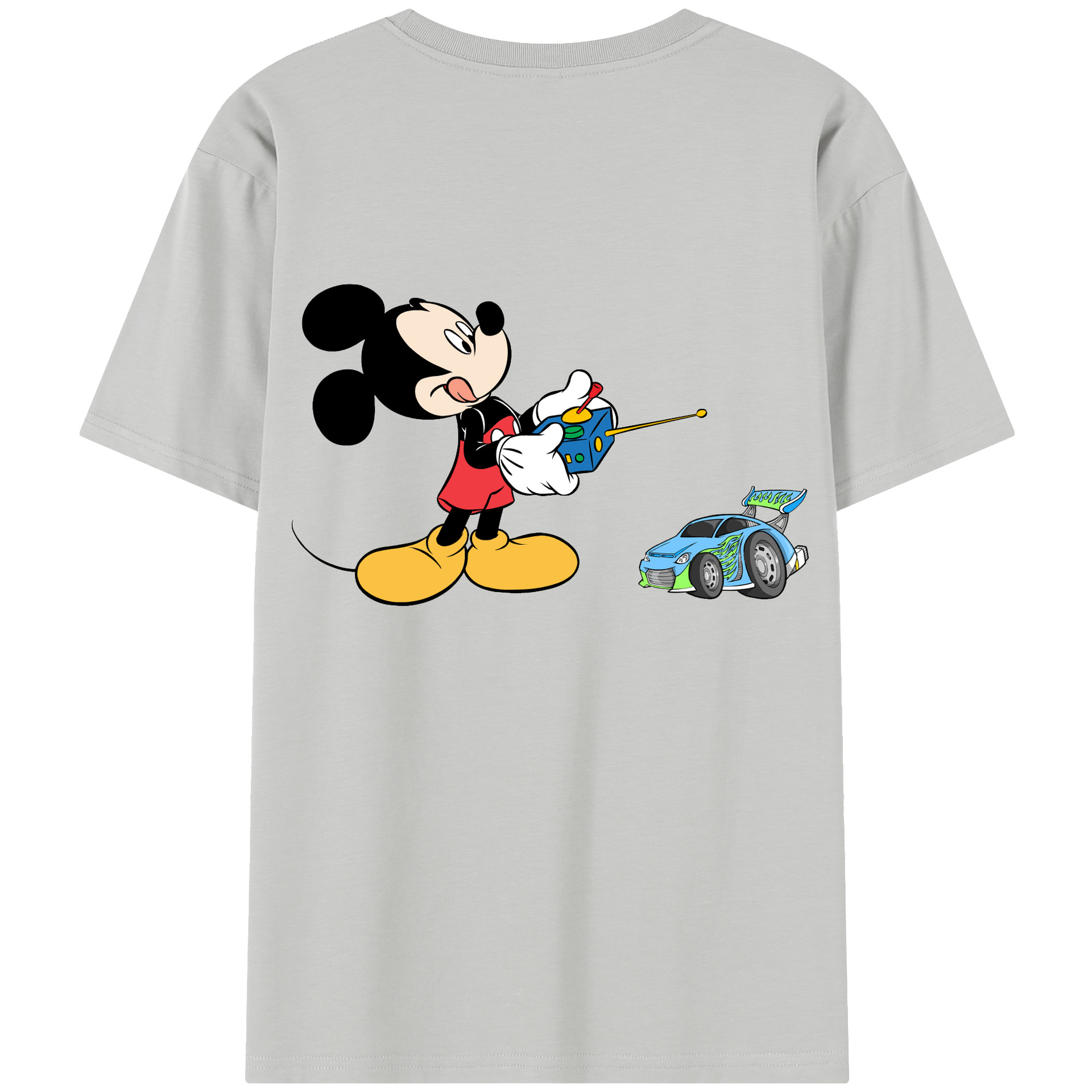 （画像用） ミッキーマウス Mickey Mouse レディース半袖Tシャツ(バックプリント)